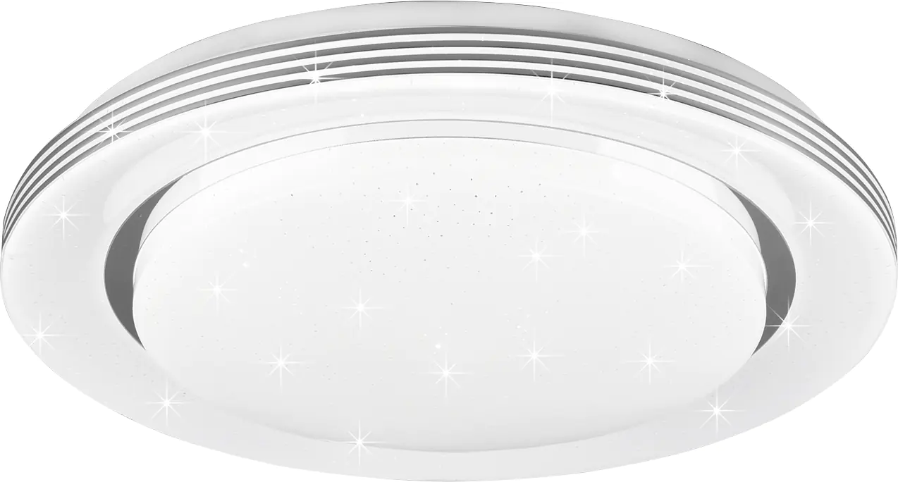 Reality Leuchten LED Deckenleuchte Atria weiß, Ø 37 cm