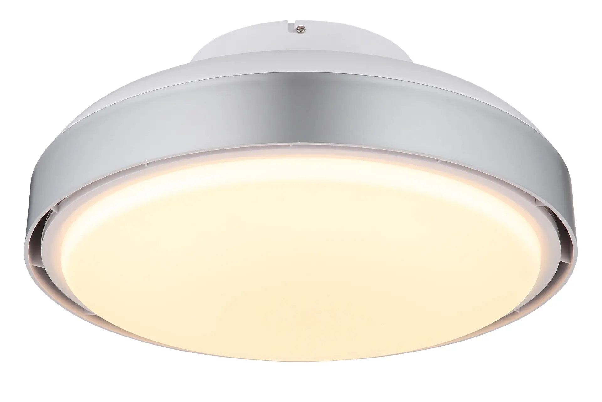 Globo Deckenventilator Carney Ø 45 cm 35 W silber CCT