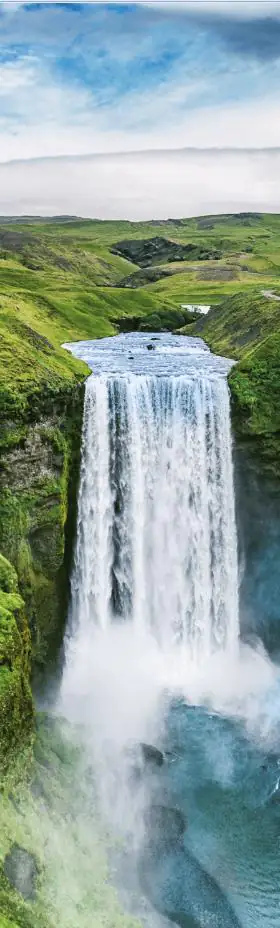 4251050588574 Deco-Panel Bild - Falling Water 145 x 45 cm