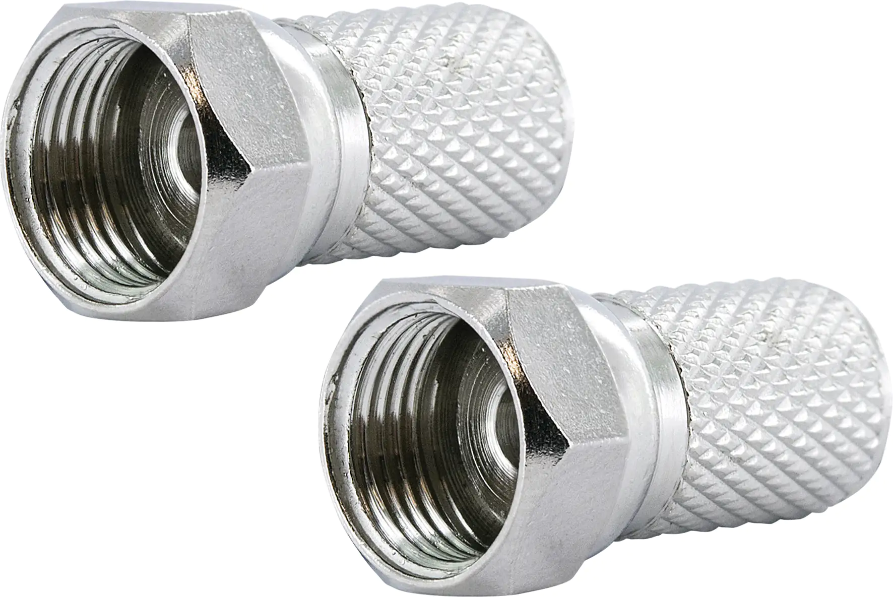 Schwaiger F Stecker FST7002 531 2x F Aufdrehstecker für Kabel mit 7mm Durchmesser