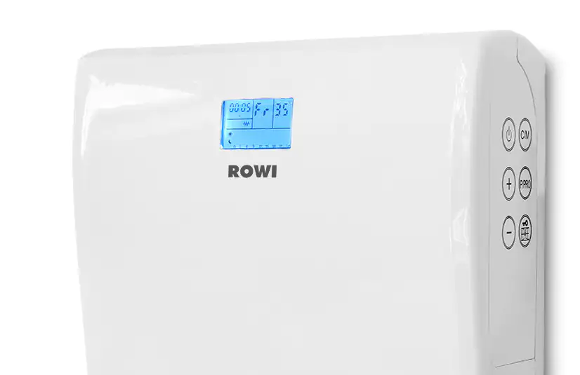 Rowi Bad Schnellheizer 2000 Watt HBS 2000/2/1, LCD Display, 2 Heizstufen