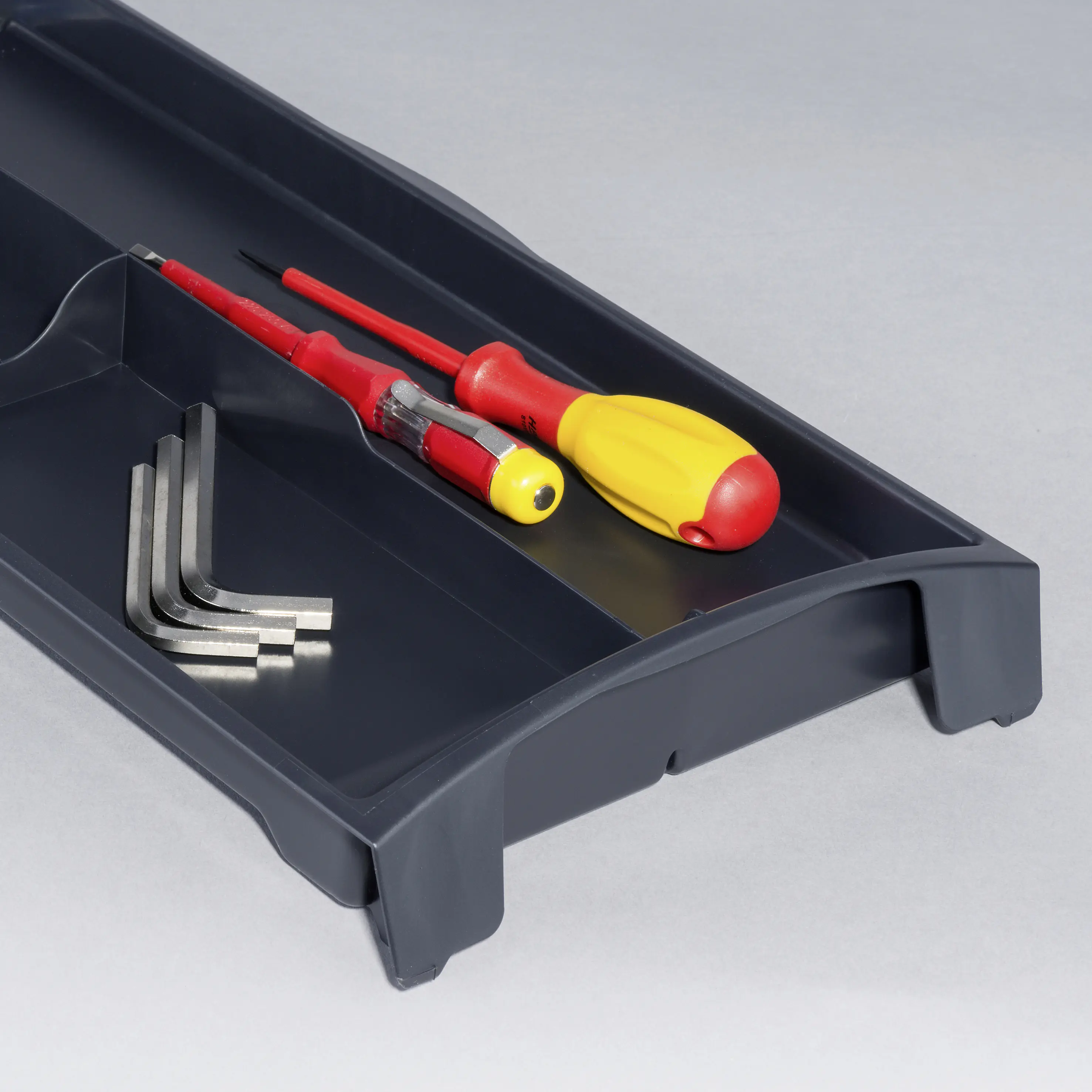 Allit Werkzeugkoffer McPlus Promo 16 schwarz gelb PP mit Trageschale, ohne Inhalt