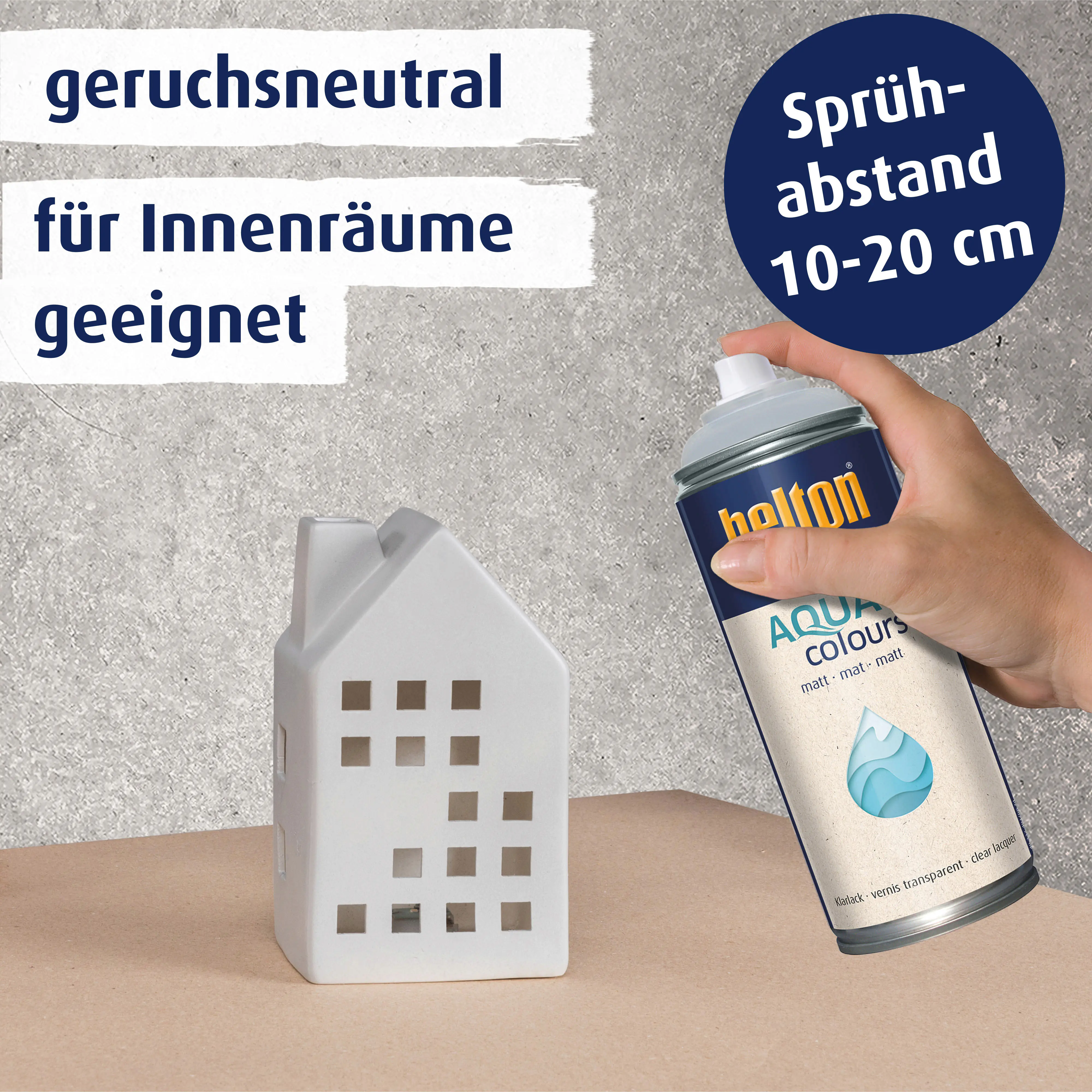 belton free Lackspray AQUAcolours 400 ml Klarlack matt