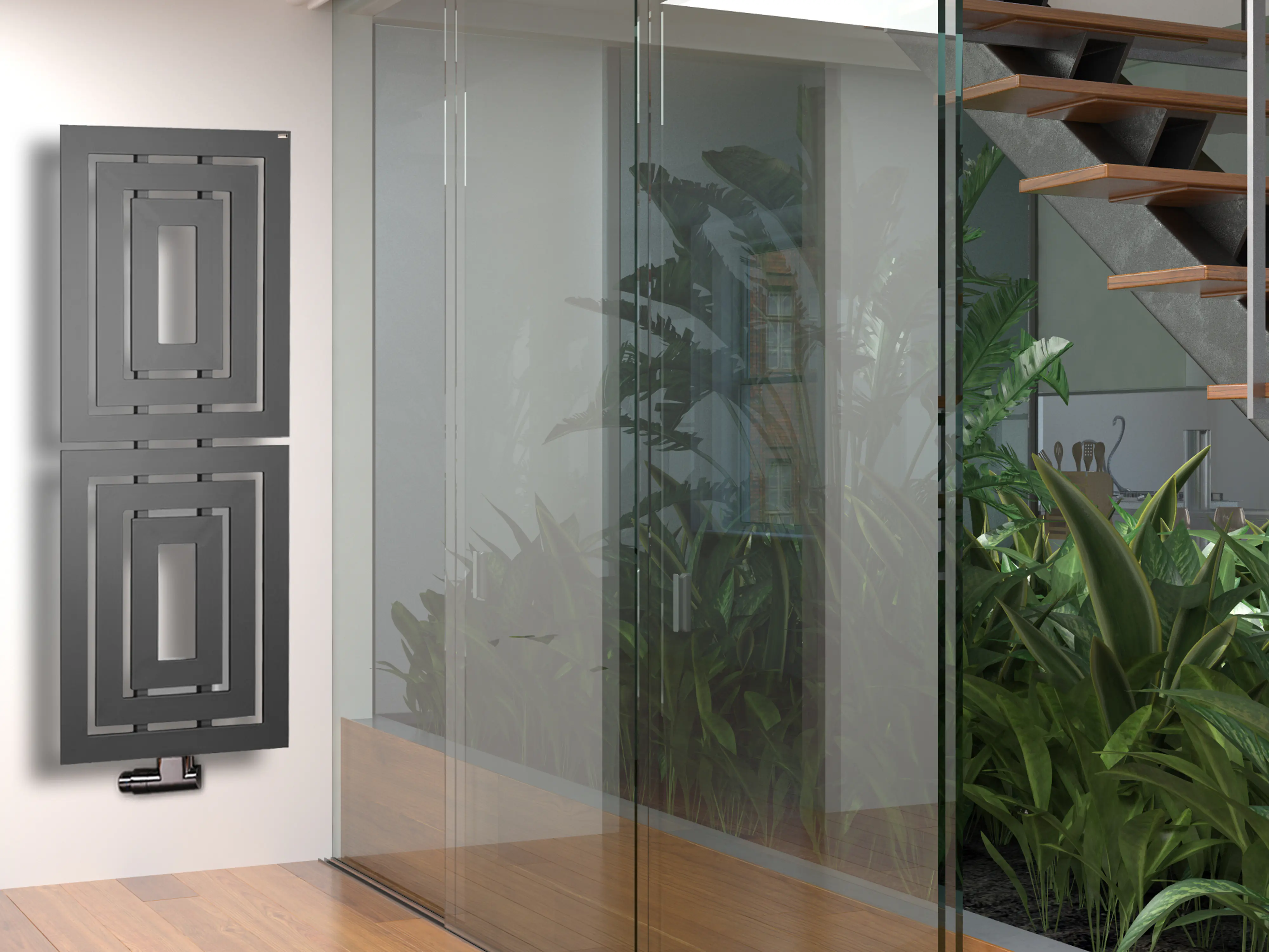 Szagato Badheizkörper Insight 162 x 60 cm moonstone 1224 Watt