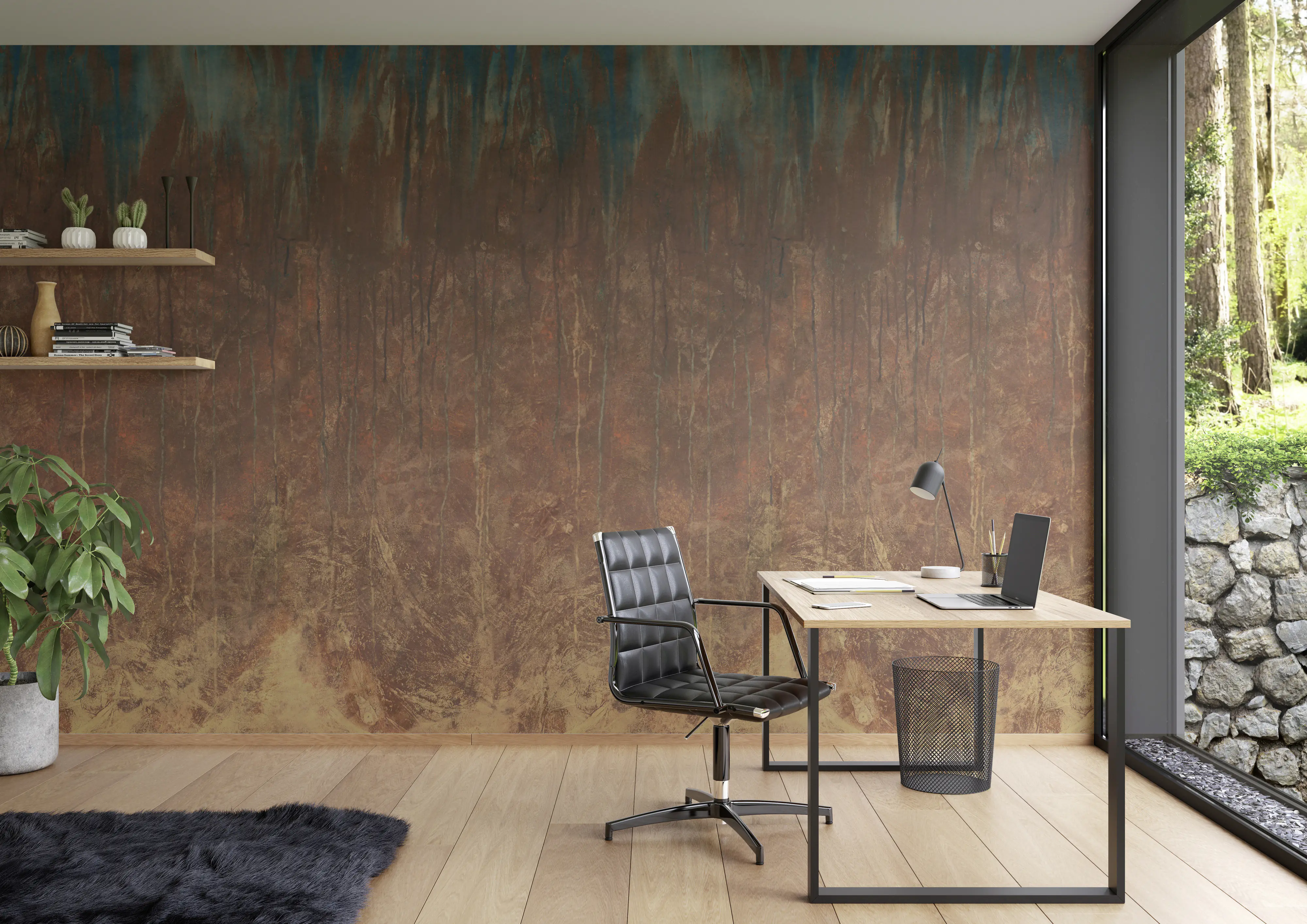 Rasch Vlies Fototapete 364163 Braun-Rostbraun dunkel Muster & Motive 2,65 m x 2,12 m