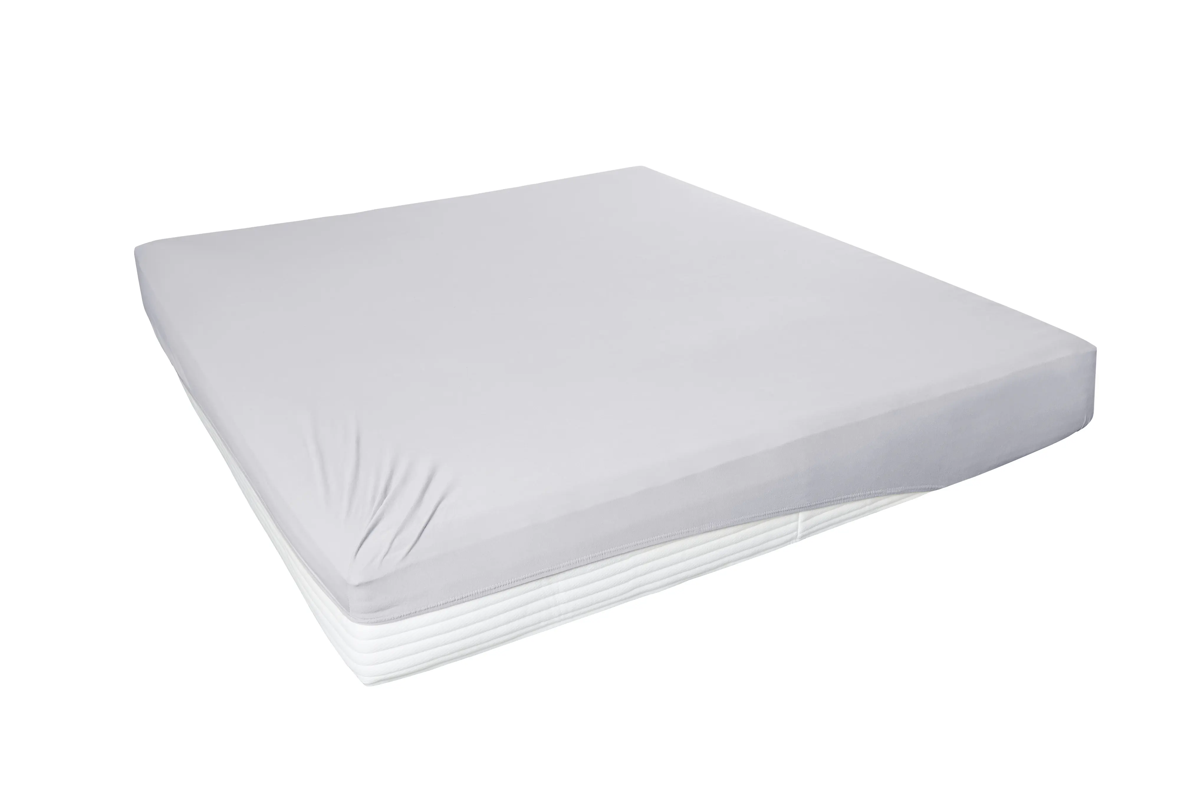 Westminster Spannbetttuch Jersey Elastan 190 x 200 cm hellgrau