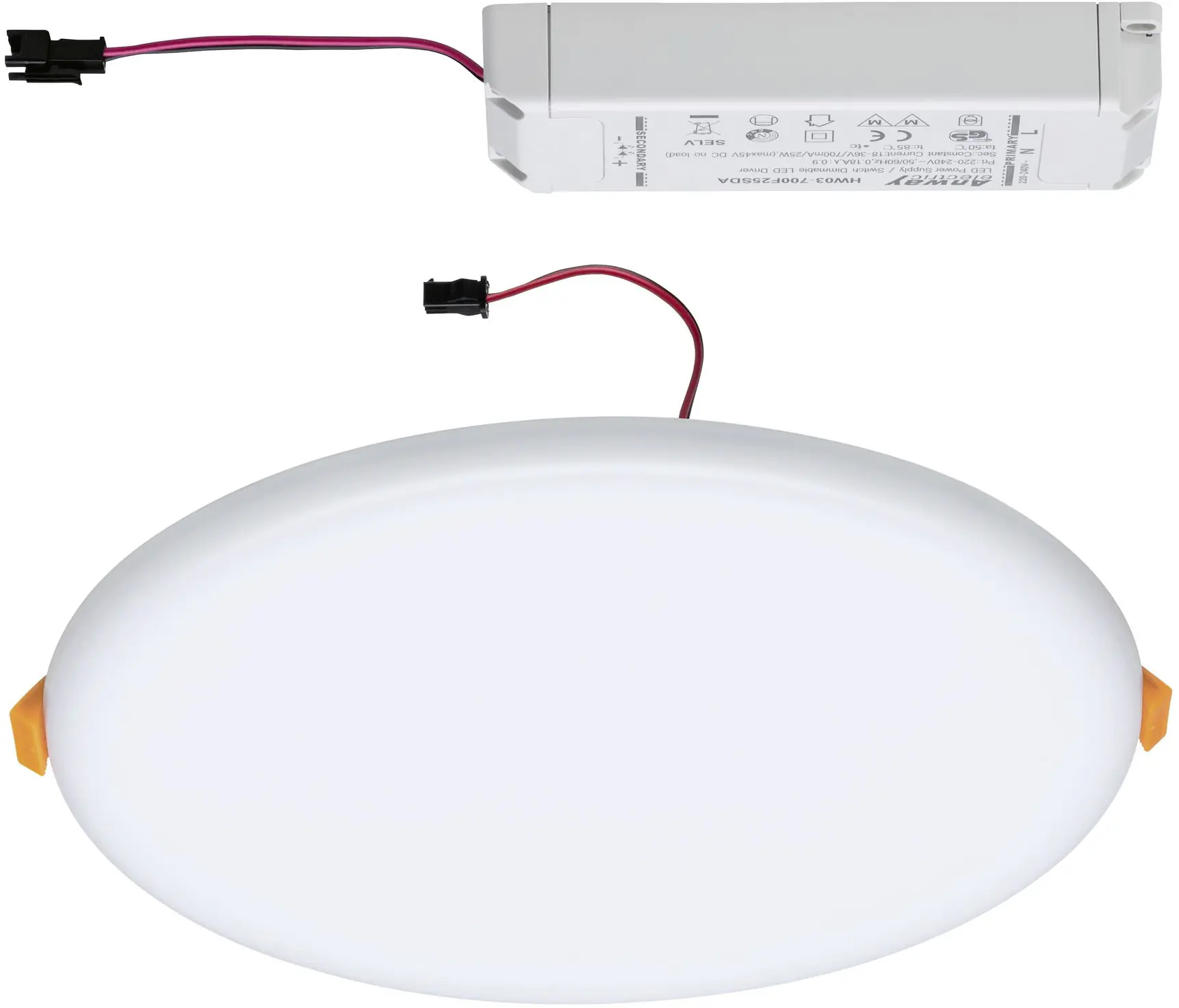 Paulmann Einbauleuchte LED Veluna Varifit 3-Stufen dimmbar Ø 21,5 cm 21 W