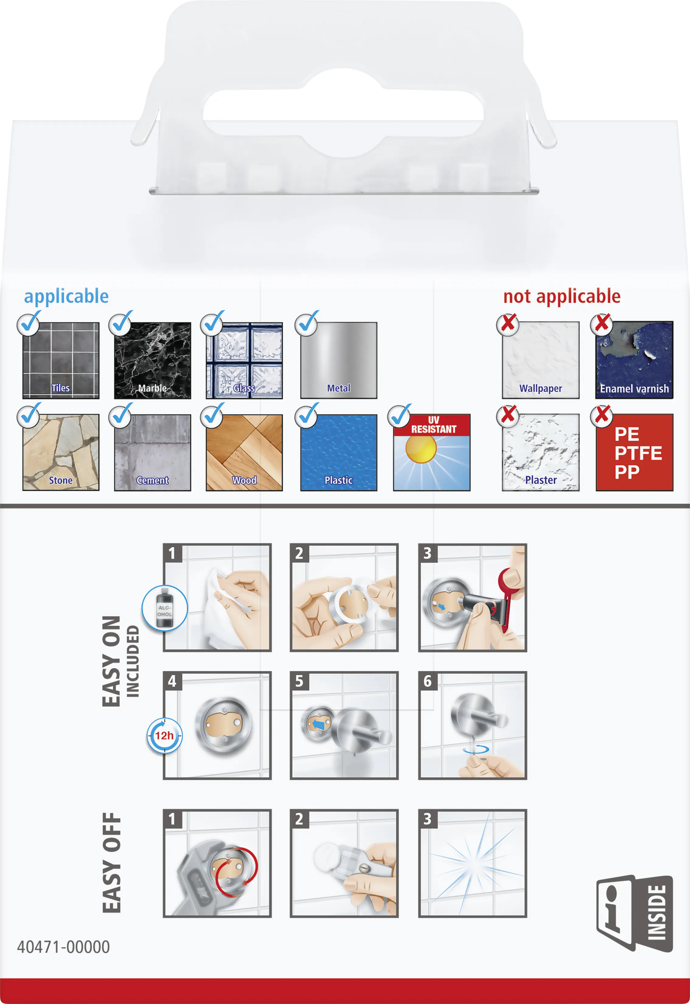 tesa Bademantelhaken Exxcellent Metall, chrom, rostfrei