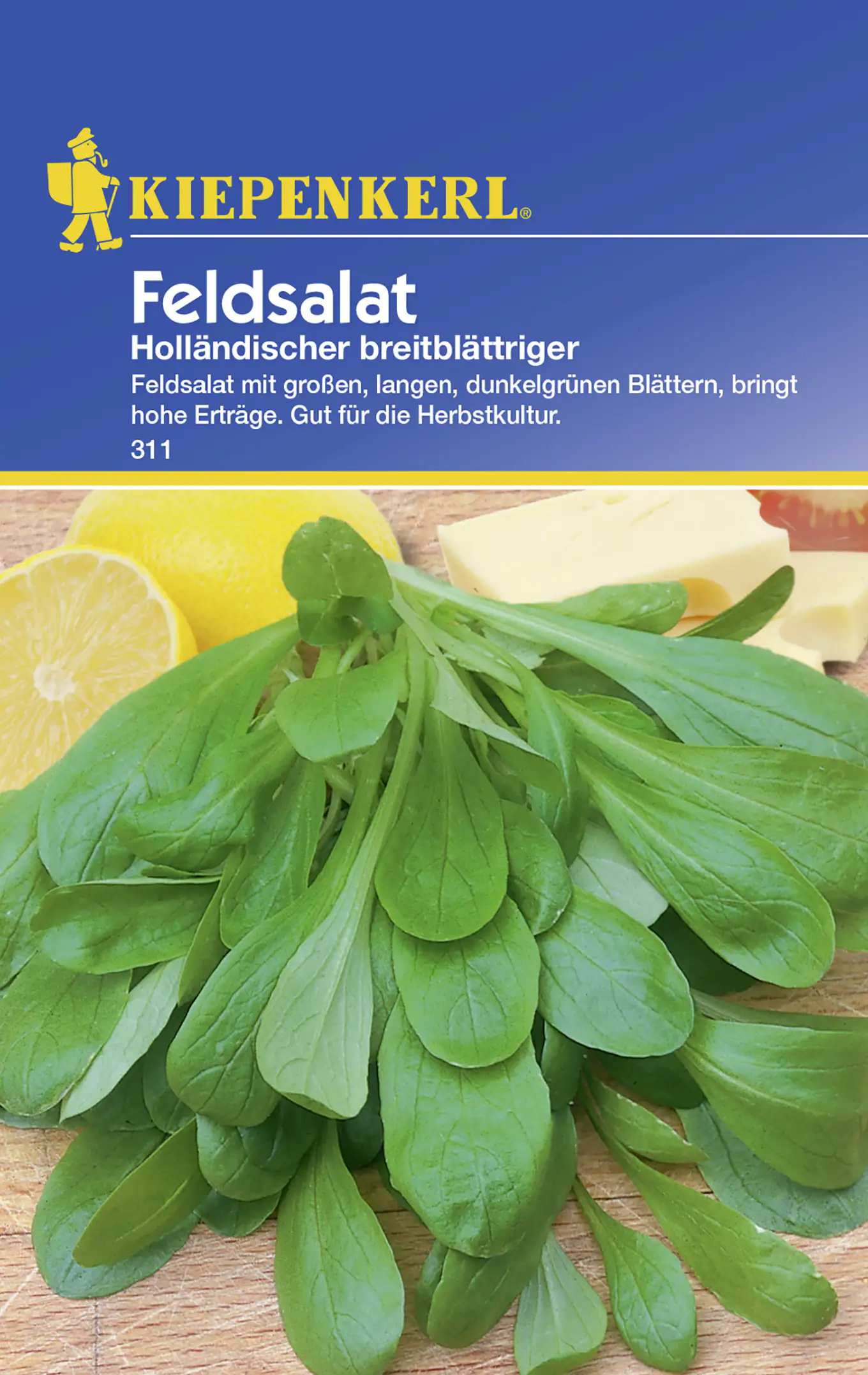 Kiepenkerl Feldsalat Holländischer breitblättriger Valerianella locusta, Inhalt: ca. 5 lfd. Meter Kiepenkerl Feldsalat Holländischer breitblättriger Valerianella locusta, Inhalt: ca. 5 lfd. Meter