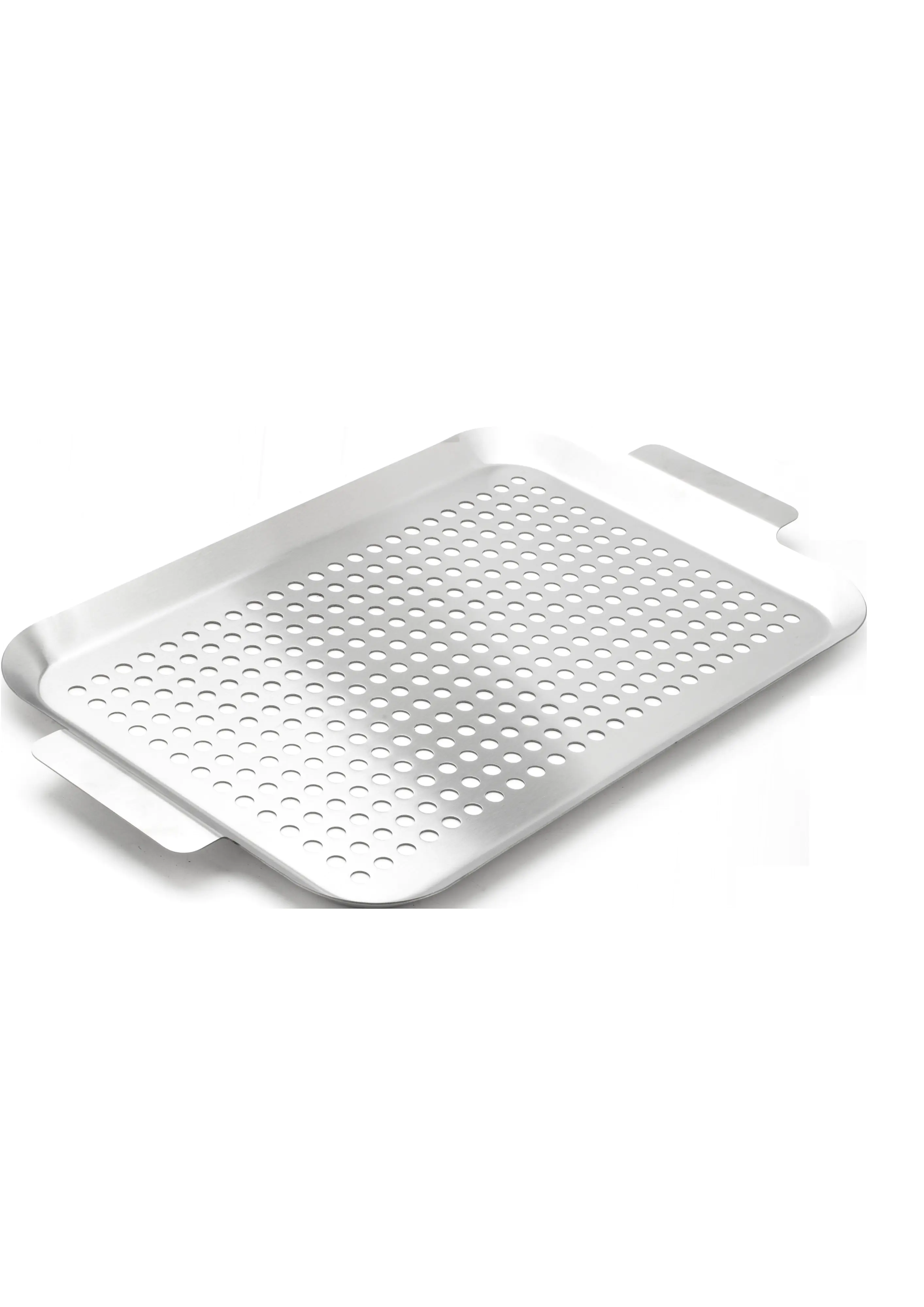 Primaster Grillschale mit Löcher Edelstahl 43 x 26 cm