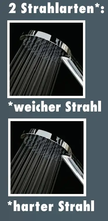 Primaster Handbrause 2 Strahlarten Water Joy schwarz wassersparend