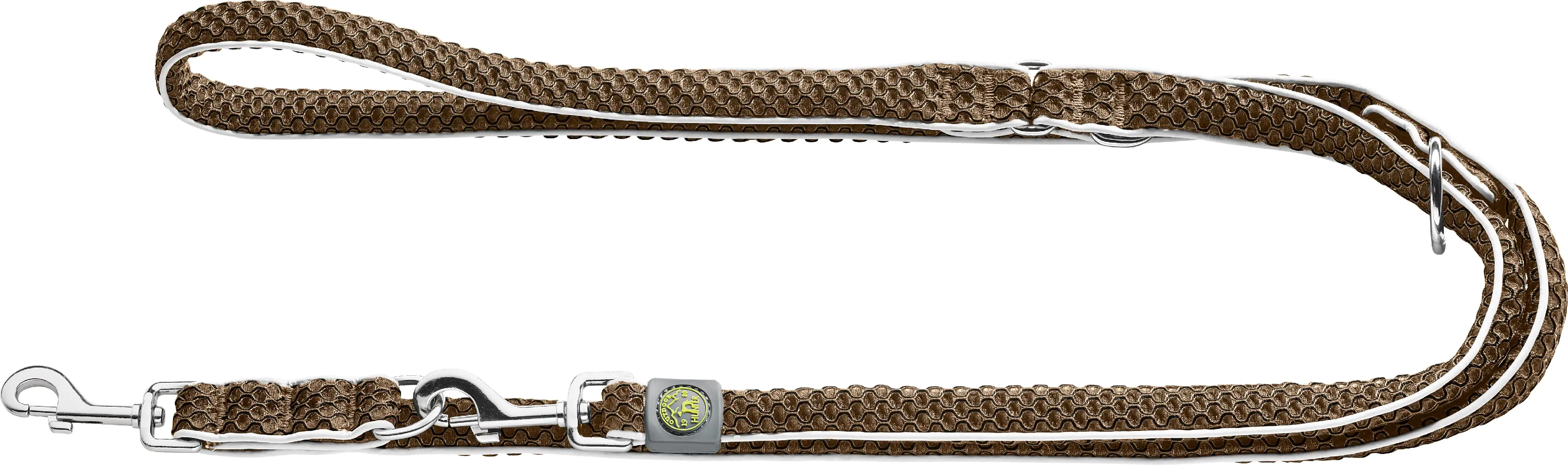 Hunter Hundeleine Führleine verstellbar Hilo 2 m x 2 cm braun
