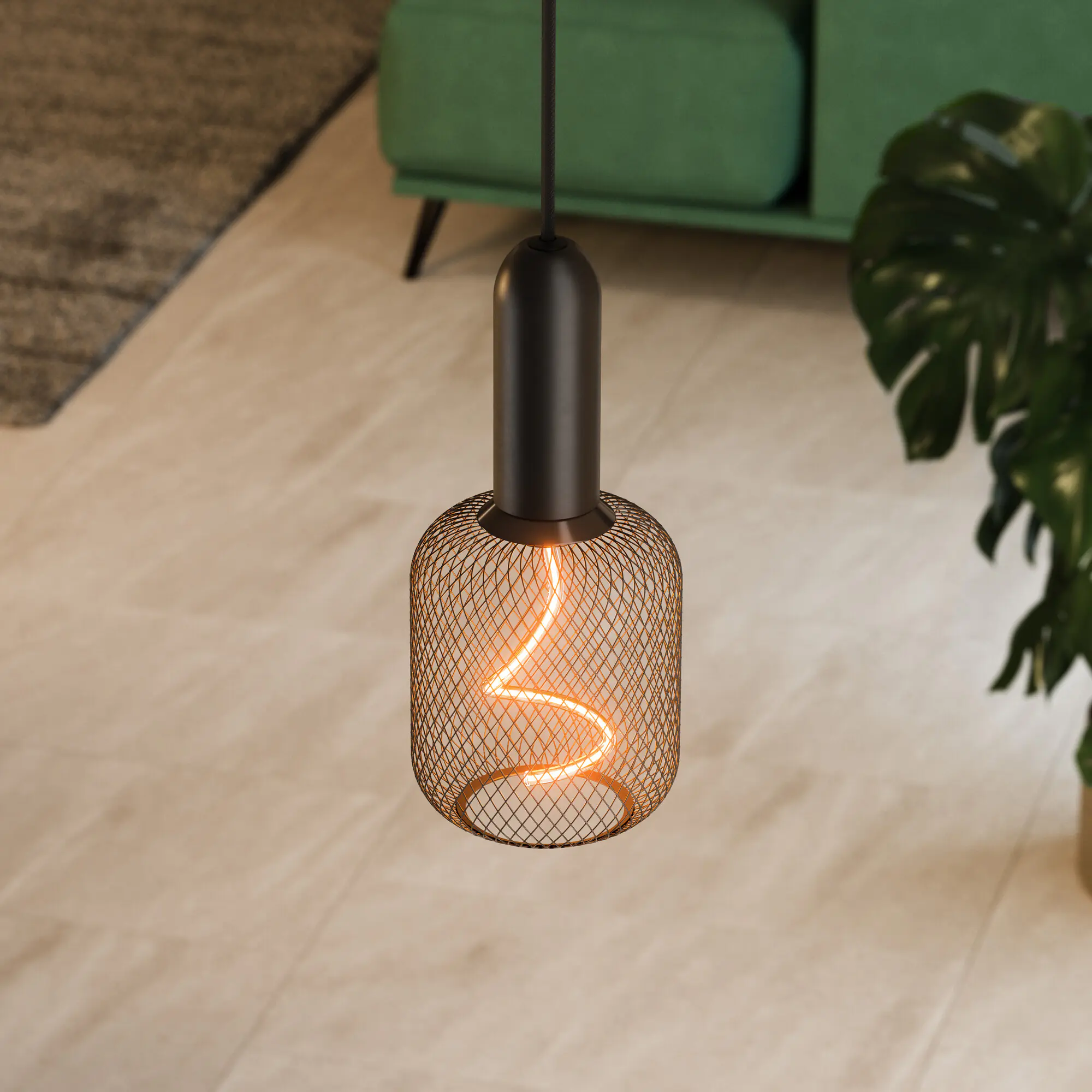 Osram LED Dekoleuchtmittel E27 Square schwarz 3,5W dimmbar warmweiß