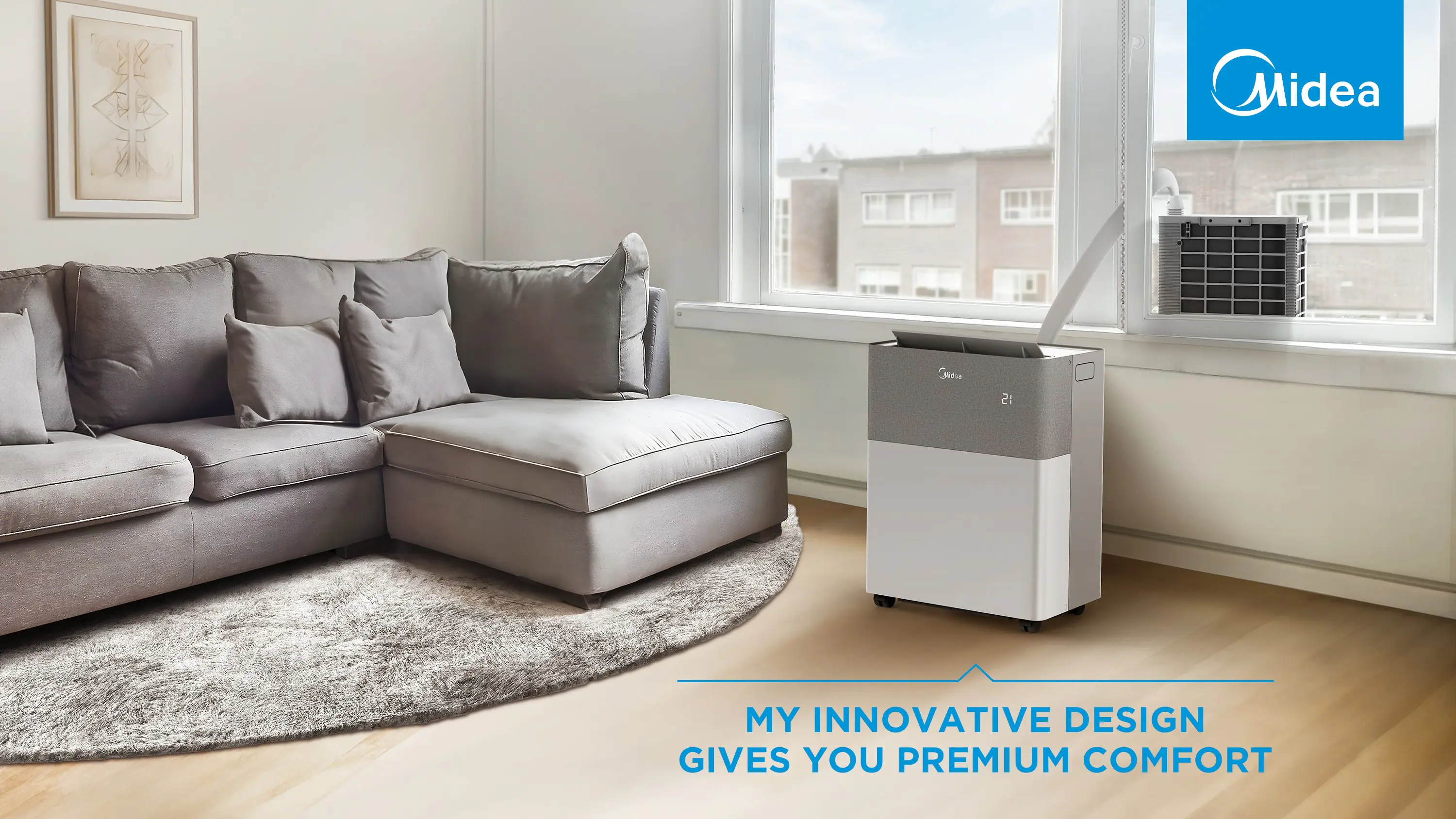 Midea PortaSplit mobile Split-Klimaanlage Cool 8000 BTU Kühlfunktion