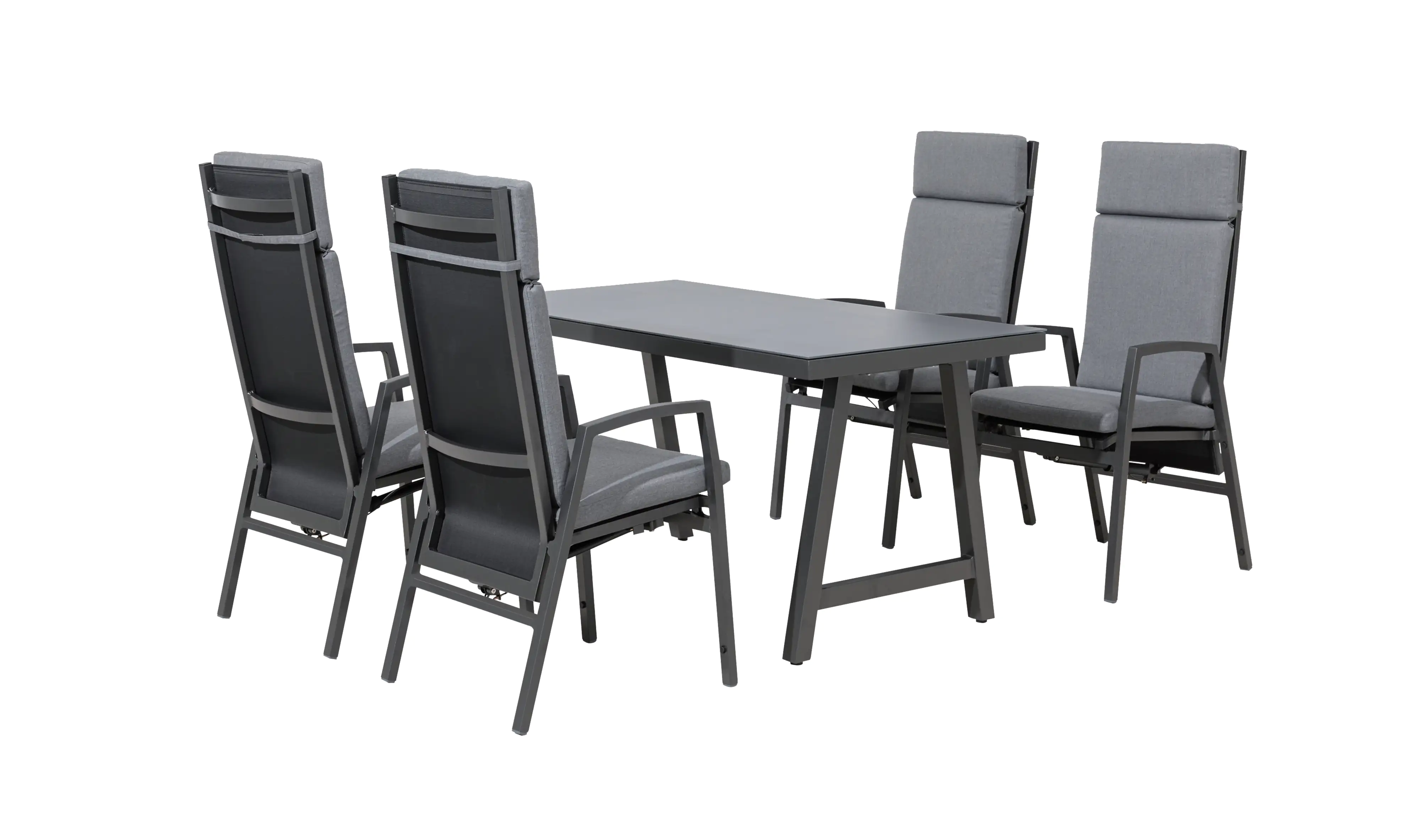 Primaster Aluminium Dining Möbelset Andorra verstellbare Rückenlehne Primaster Aluminium Dining Möbelset Andorra verstellbare Rückenlehne