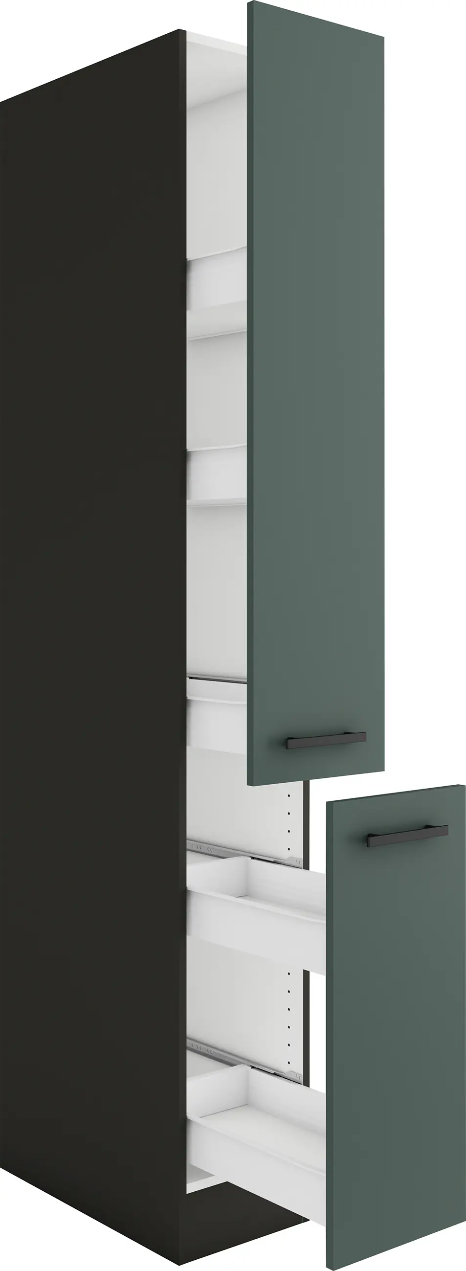 Optifit Apothekerschrank Verona 405 steingrün/anthrazit matt 30 cm