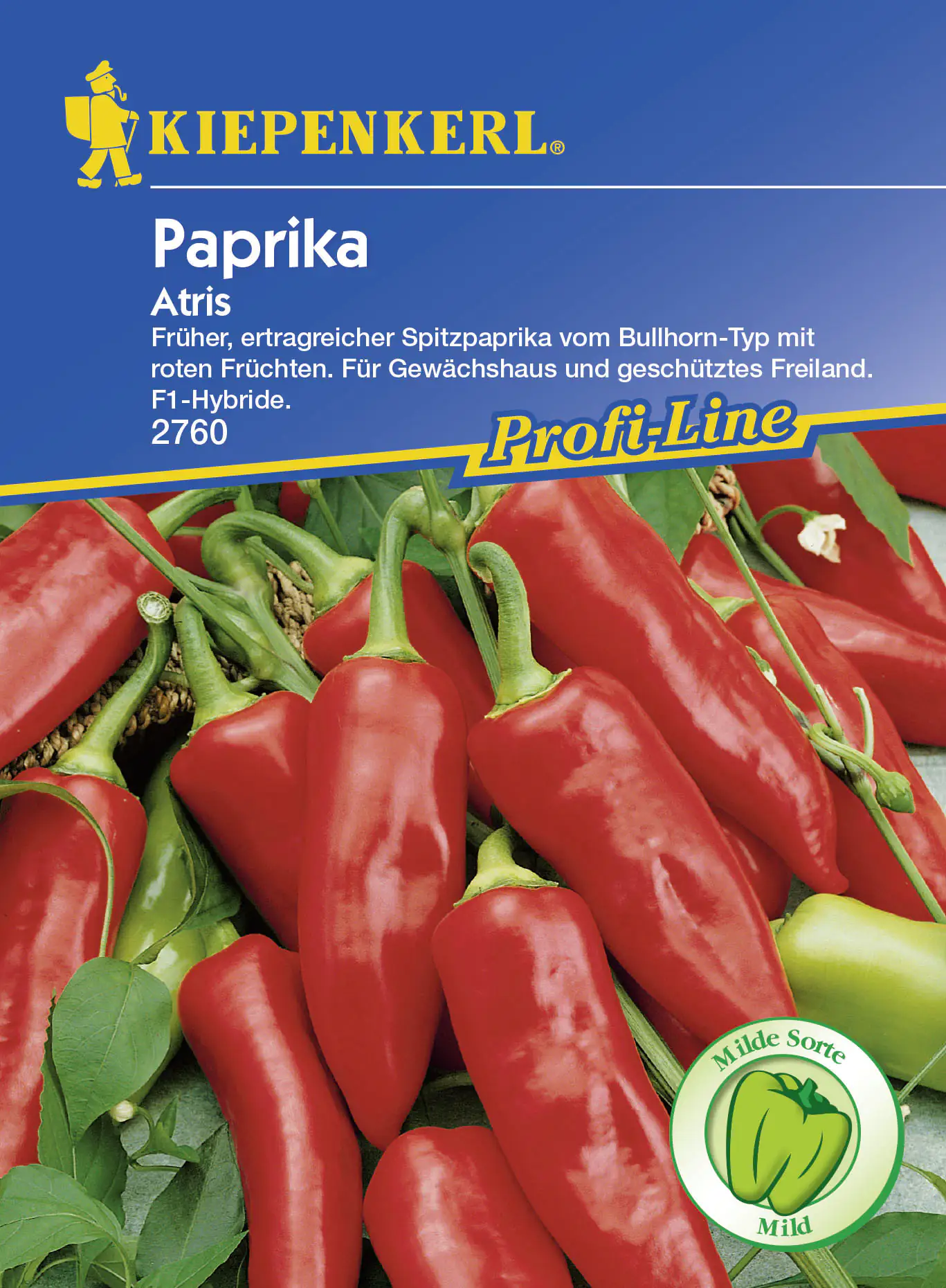 Kiepenkerl Spitzpaprika Atris Capsicum annuum, Inhalt: 7 Korn