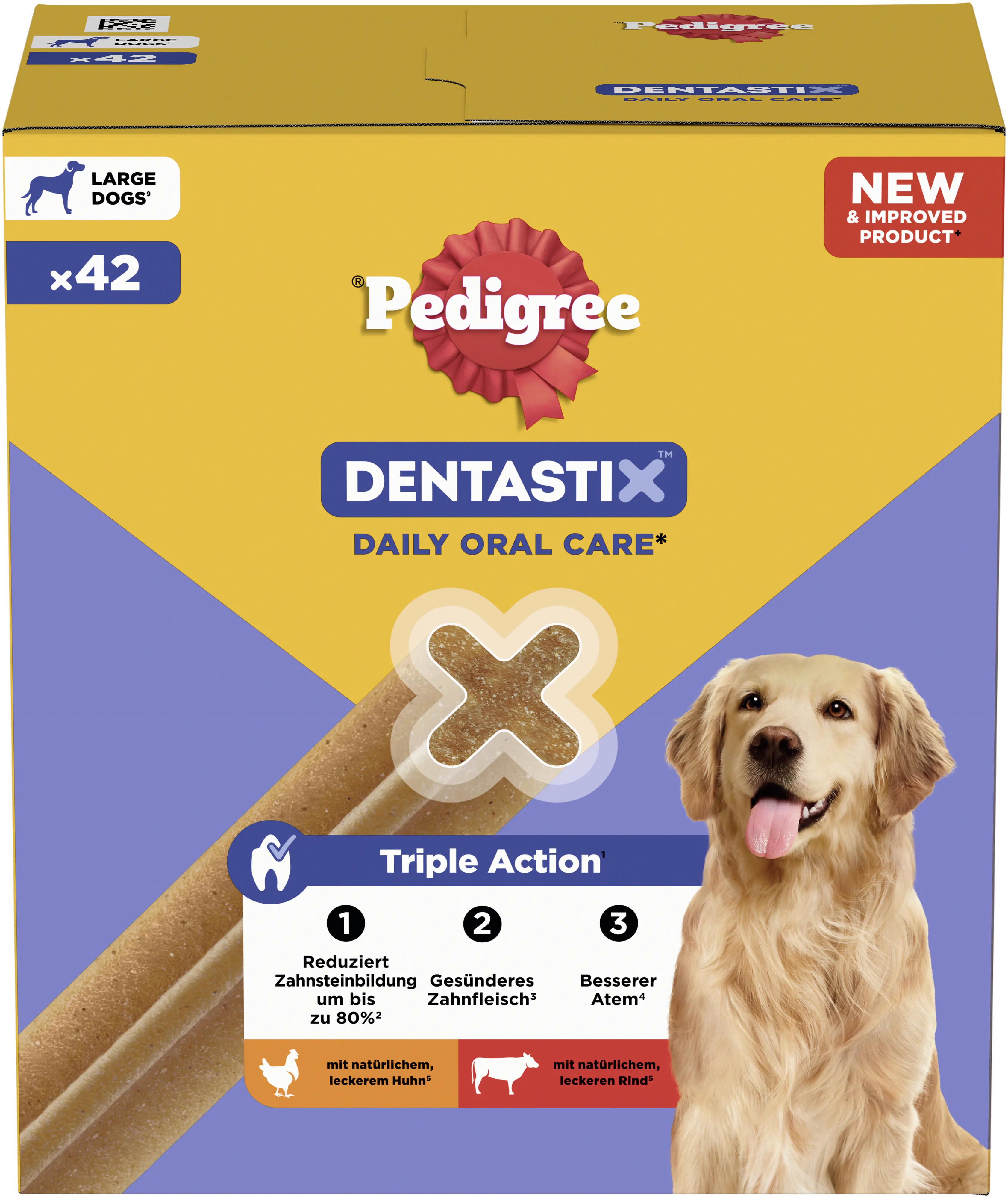 Pedigree Denta Stix Hundeleckerli Zahnpflege Multipack 1,62 kg