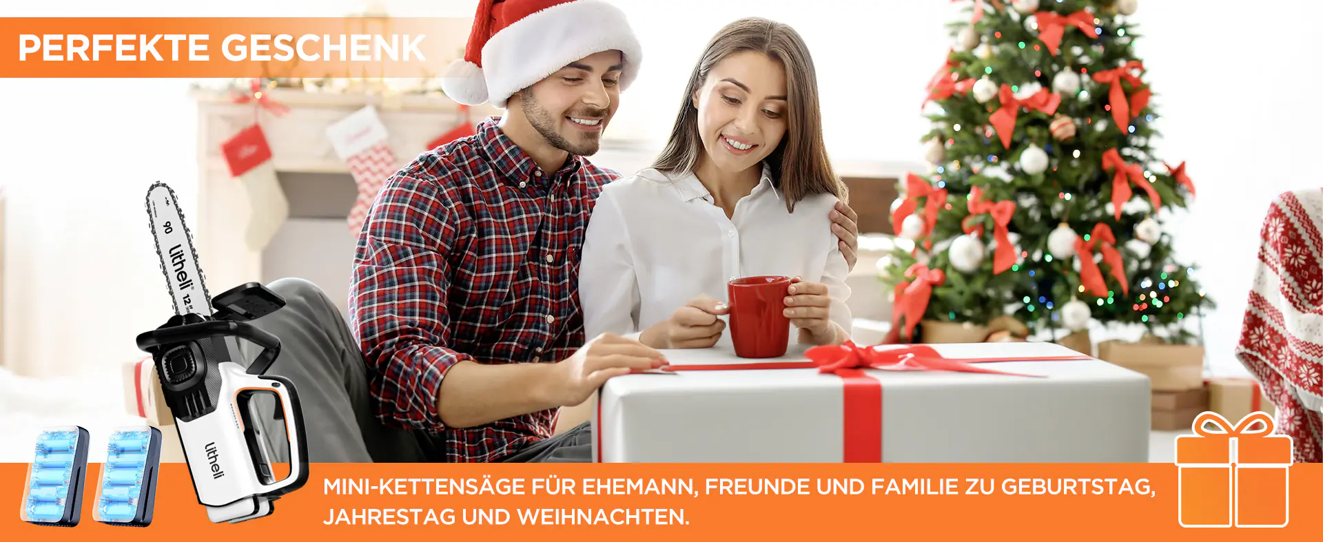 Litheli Akku-Kettensäge 20, 20 V, 2 Ah, Li-Ionen, 2 Akkus, Schwertlänge: 30 cm Litheli Akku-Kettensäge 20, 20 V, 2 Ah, Li-Ionen, 2 Akkus, Schwertlänge: 30 cm