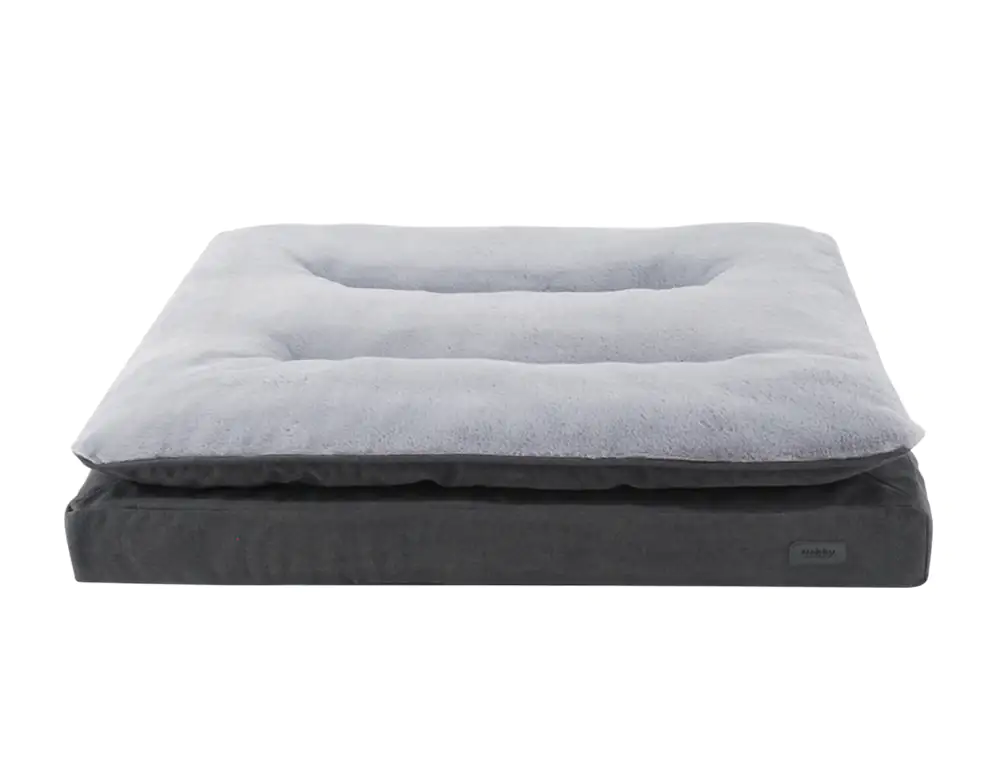 Nobby Orthopädische Hundeliegematte Vara eckig grau/hellgrau Nobby Orthopädische Hundeliegematte Vara eckig grau/hellgrau