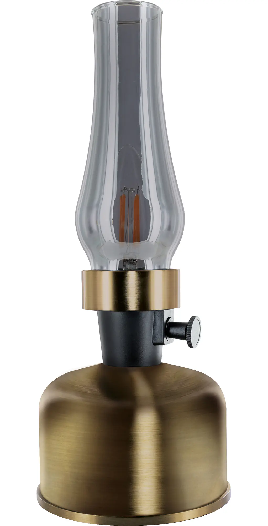 Schwaiger Akku-Tischleuchte Retro Design alt-messing dimmbar