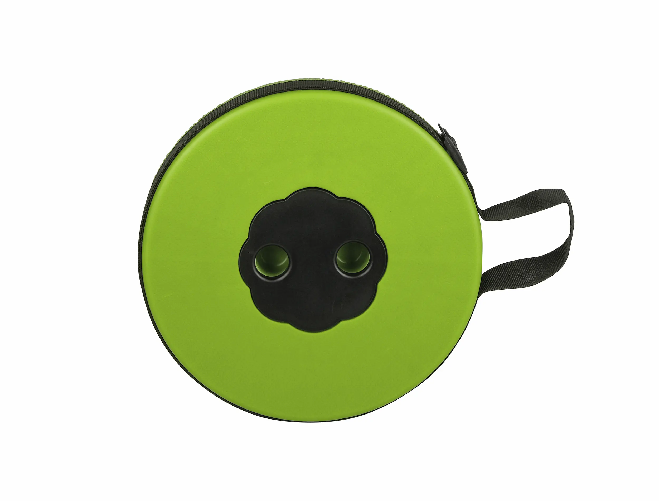 Calima Campinghocker faltbar schwarz/grün 26 x 26 cm