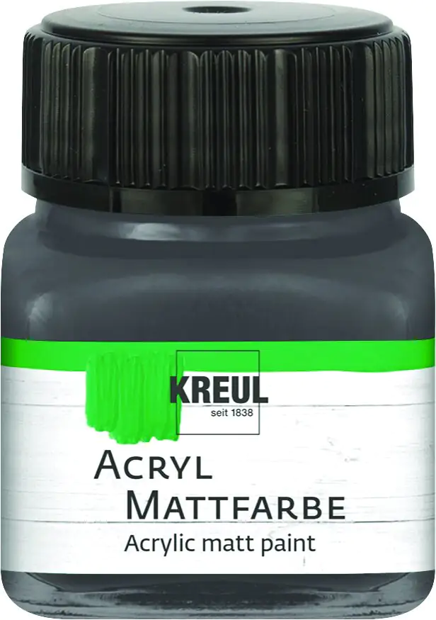 Kreul Acryl Mattfarbe graphitgrau 20 ml Kreul Acryl Mattfarbe graphitgrau 20 ml