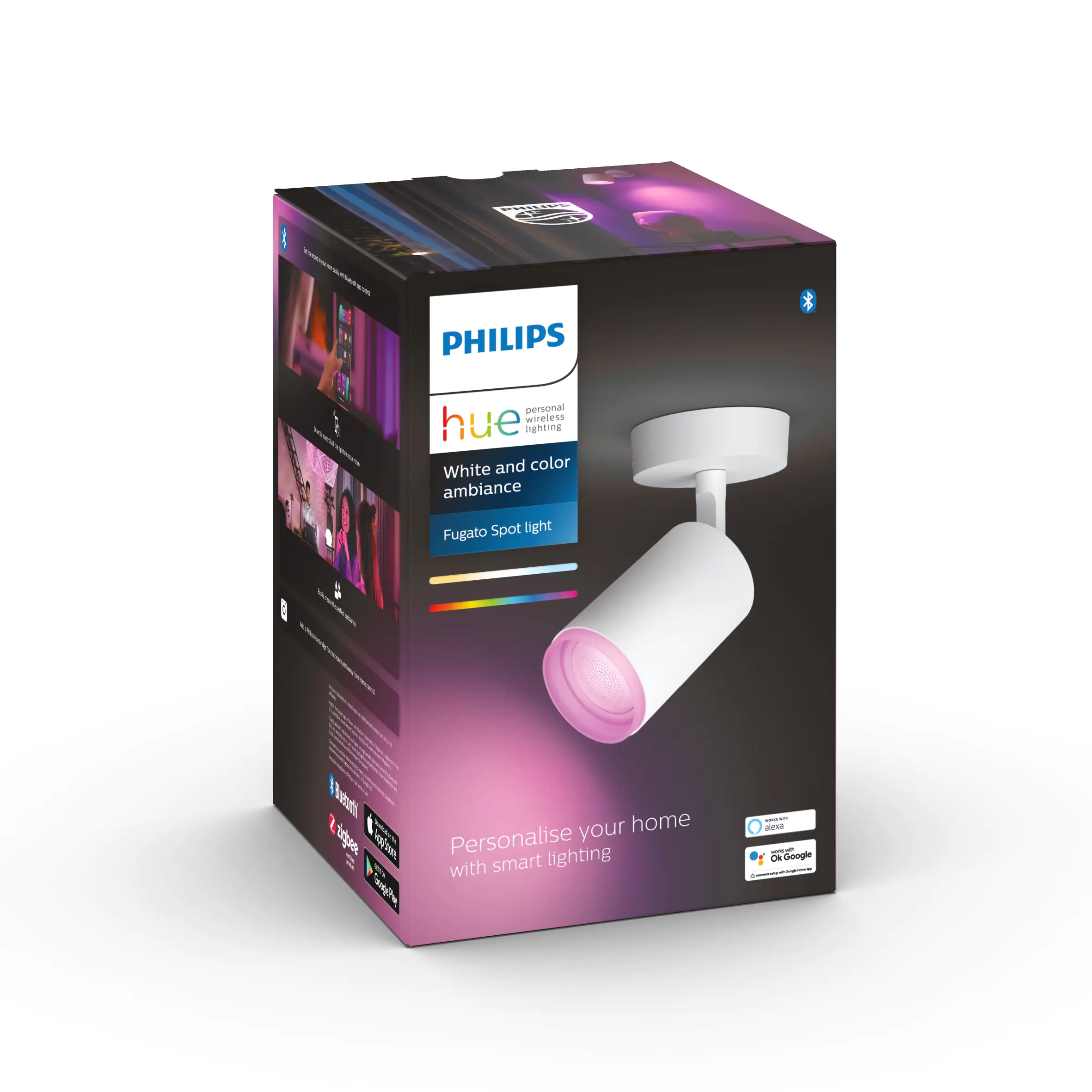 Philips Hue LED Spot White & Color Ambiance Fugato RGBW Smart Home