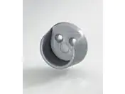 Hettich Schrankrohrlager für runde Schrankrohre Ø 20 mm, silbergrau