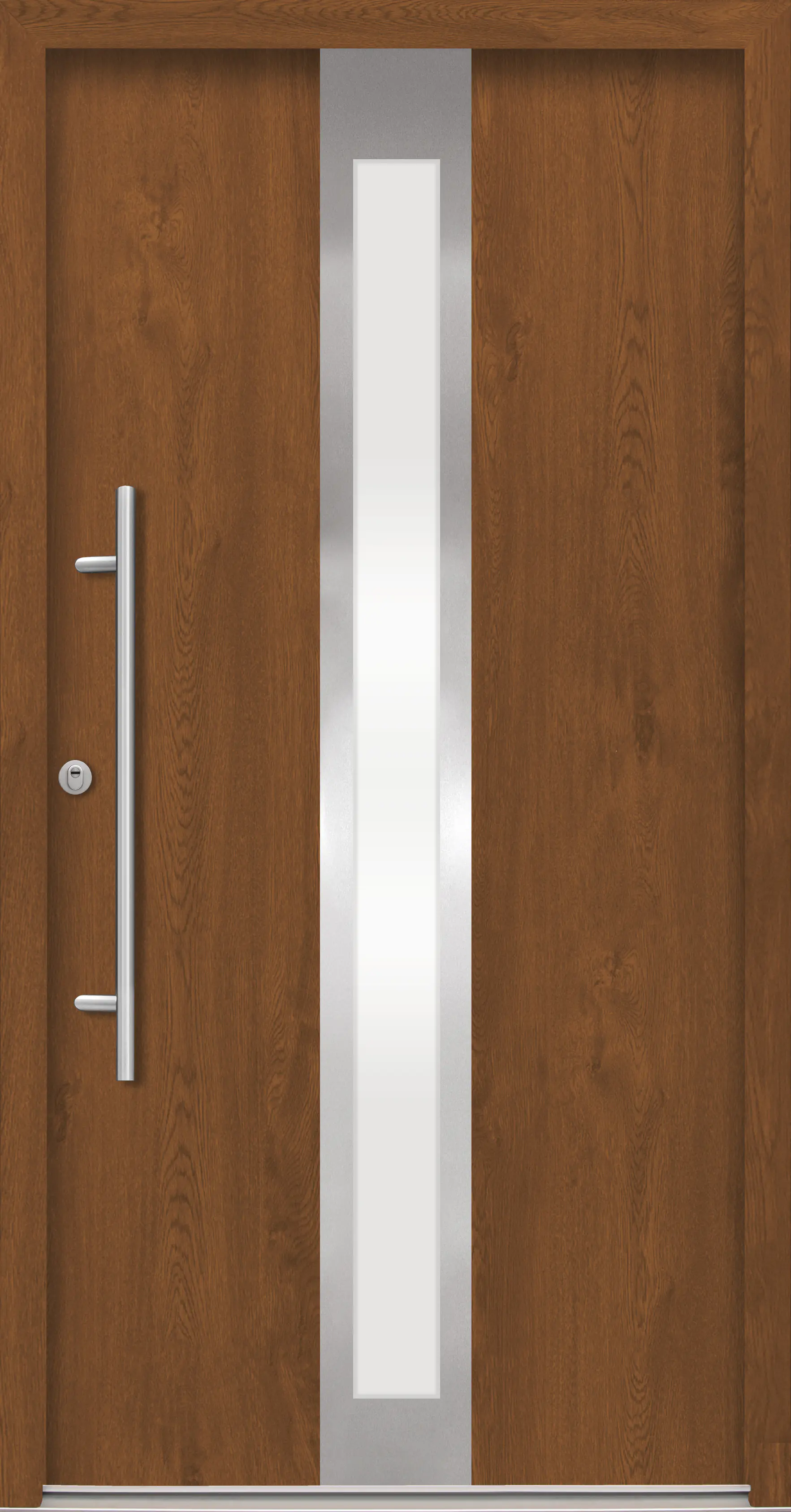 Splendoor Haustür Passivedoor Premium B01 RC2 Golden Oak DIN Links 110 x 210 cm