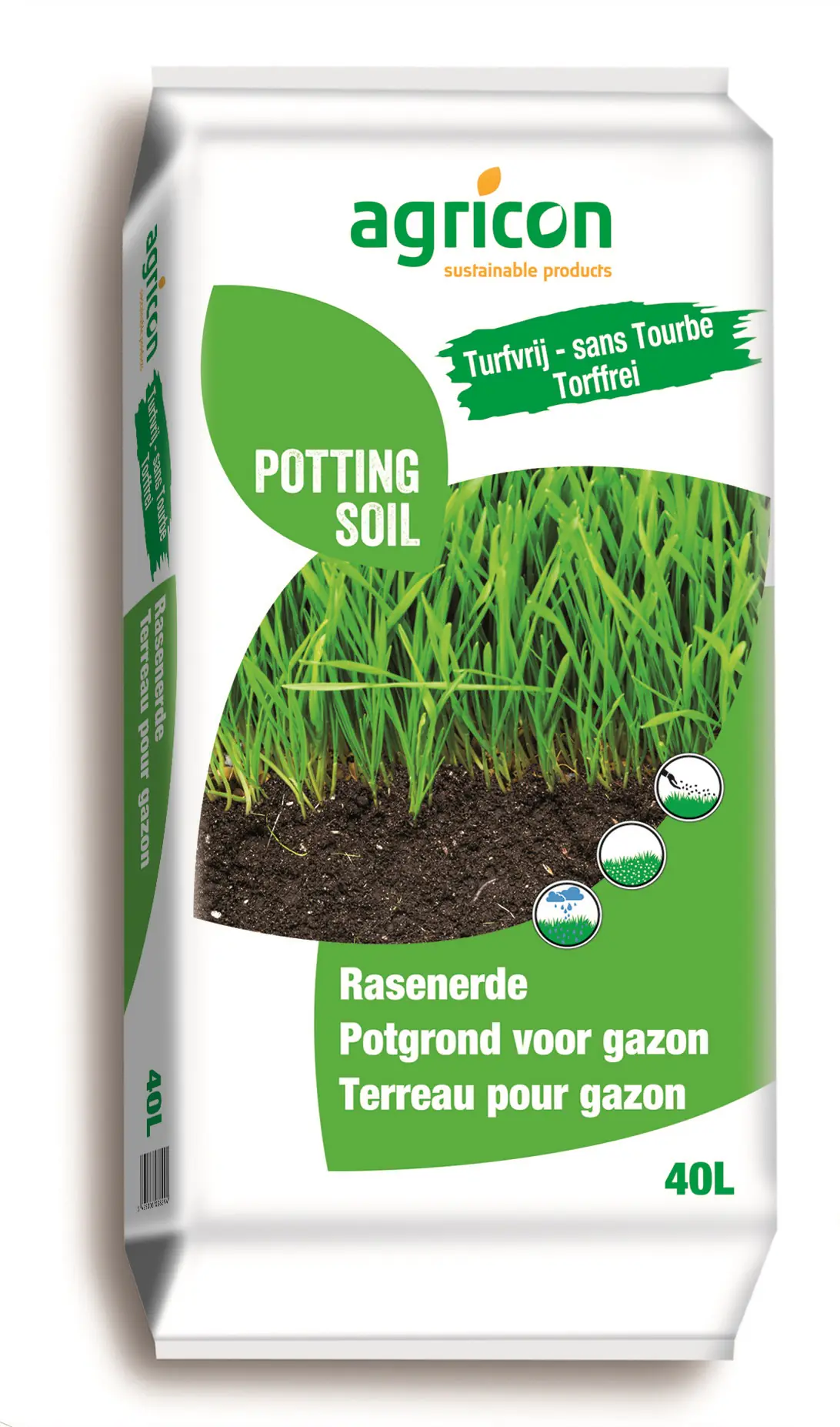 Agricon Rasenerde torffrei 40 L
