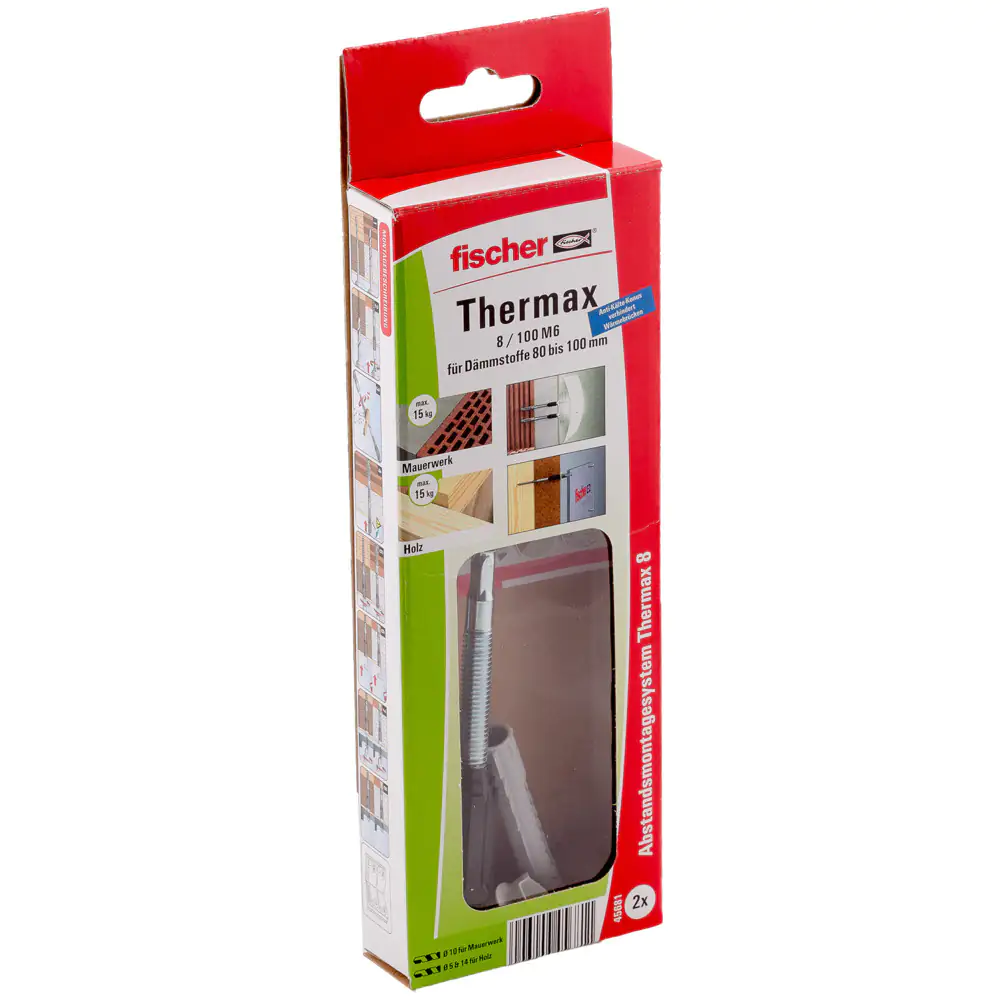 Fischer Dämmstoffdübel Thermax 8.0 x 100 mm - 2 Stück Fischer Dämmstoffdübel Thermax 8.0 x 100 mm - 2 Stück
