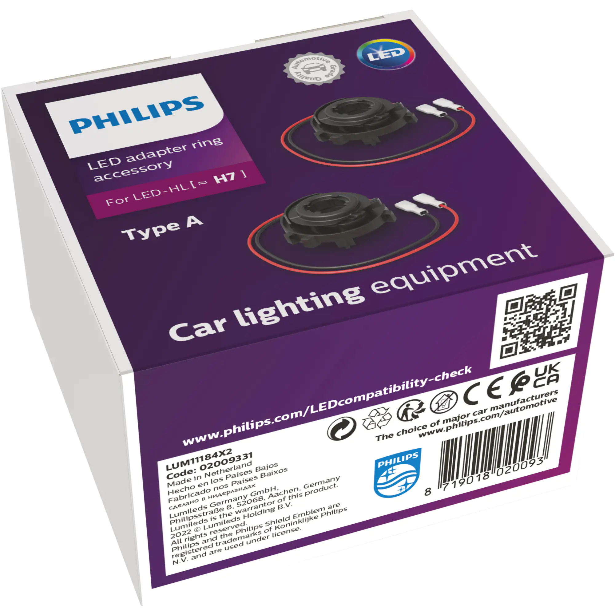 Philips Adapter-Ring H7-LED Typ A 2 Stück