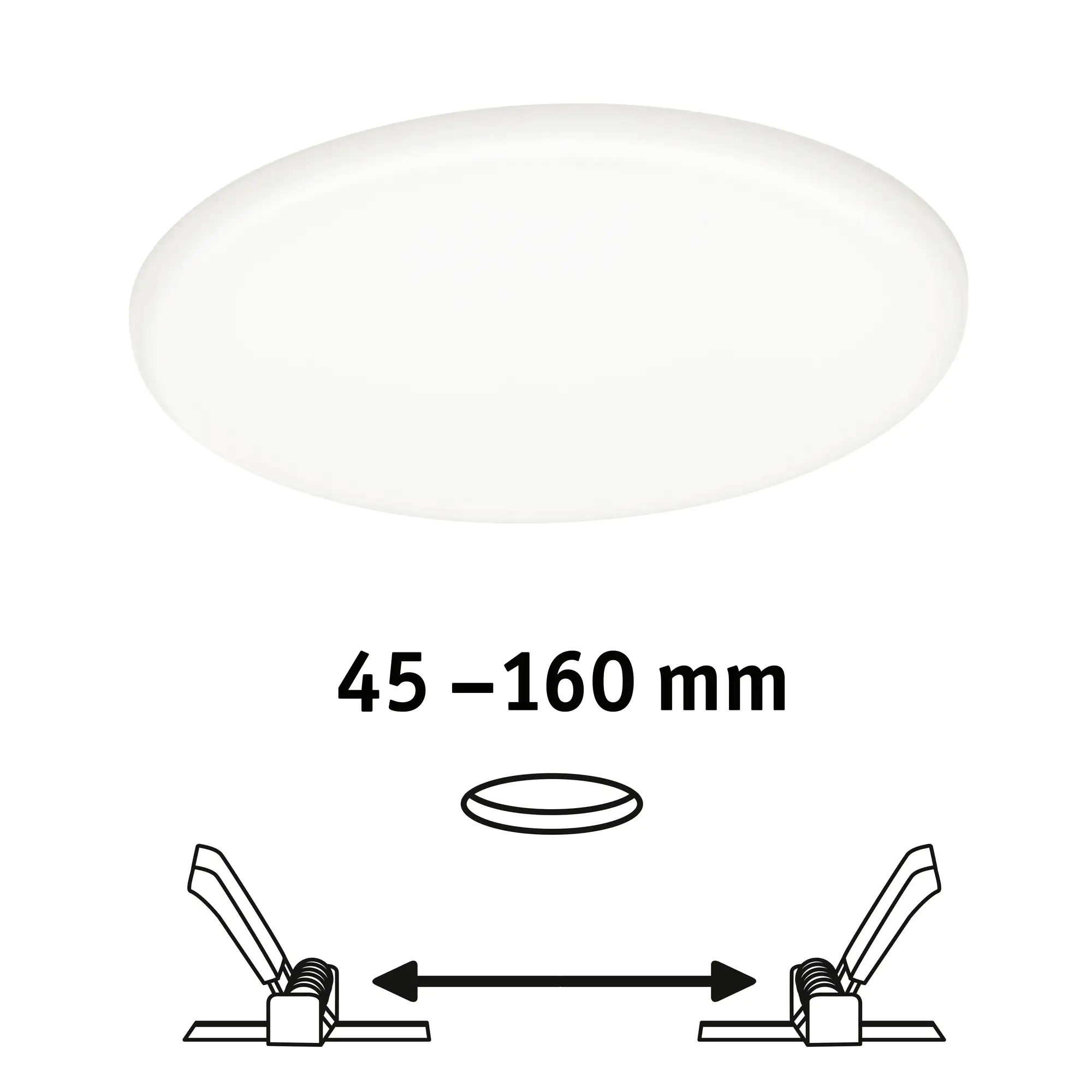 Paulmann Einbauleuchte LED Veluna Varifit rund 18,5 cm 17,5 W satin