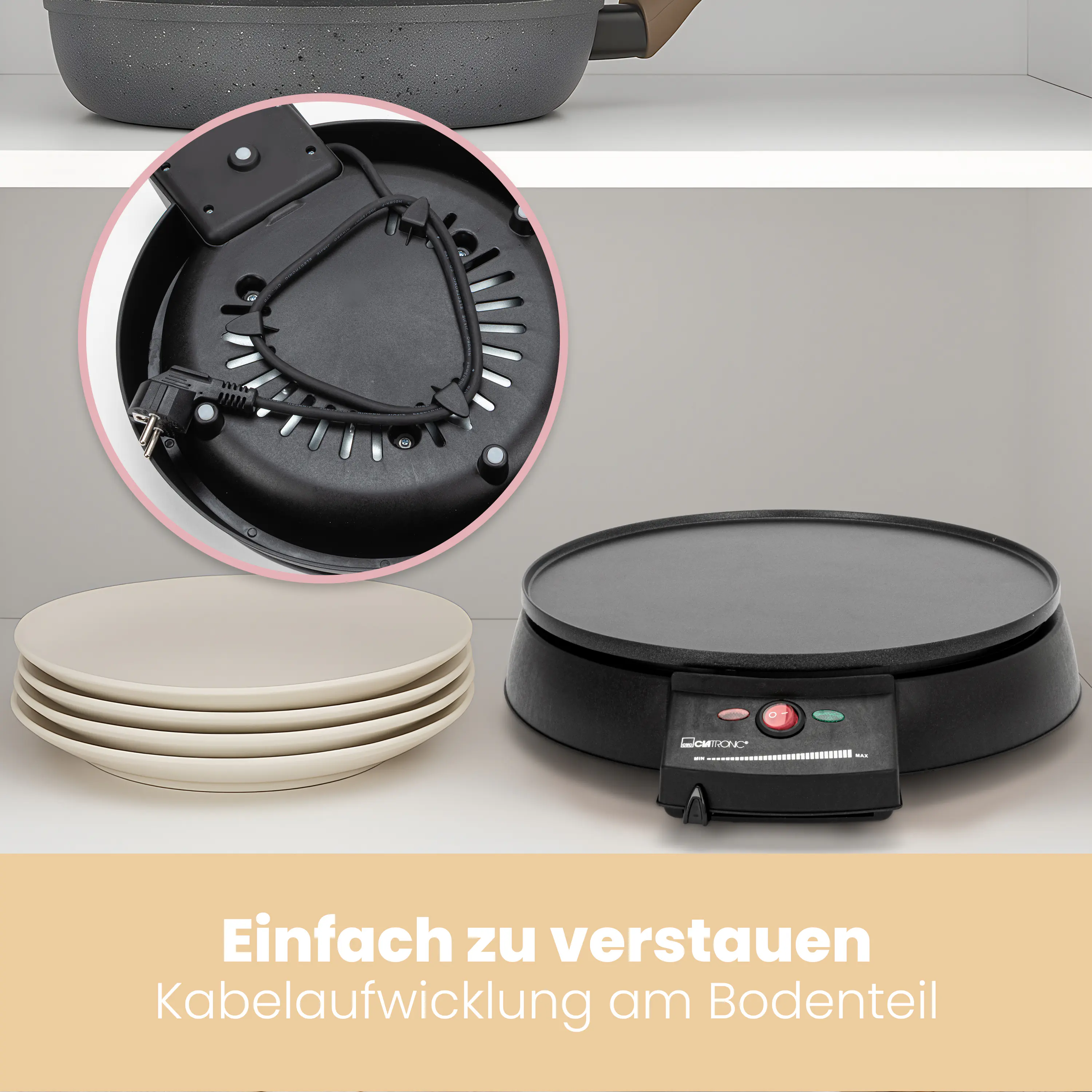 Clatronic Crepemaker CM 3372 Ø29 cm 900 W