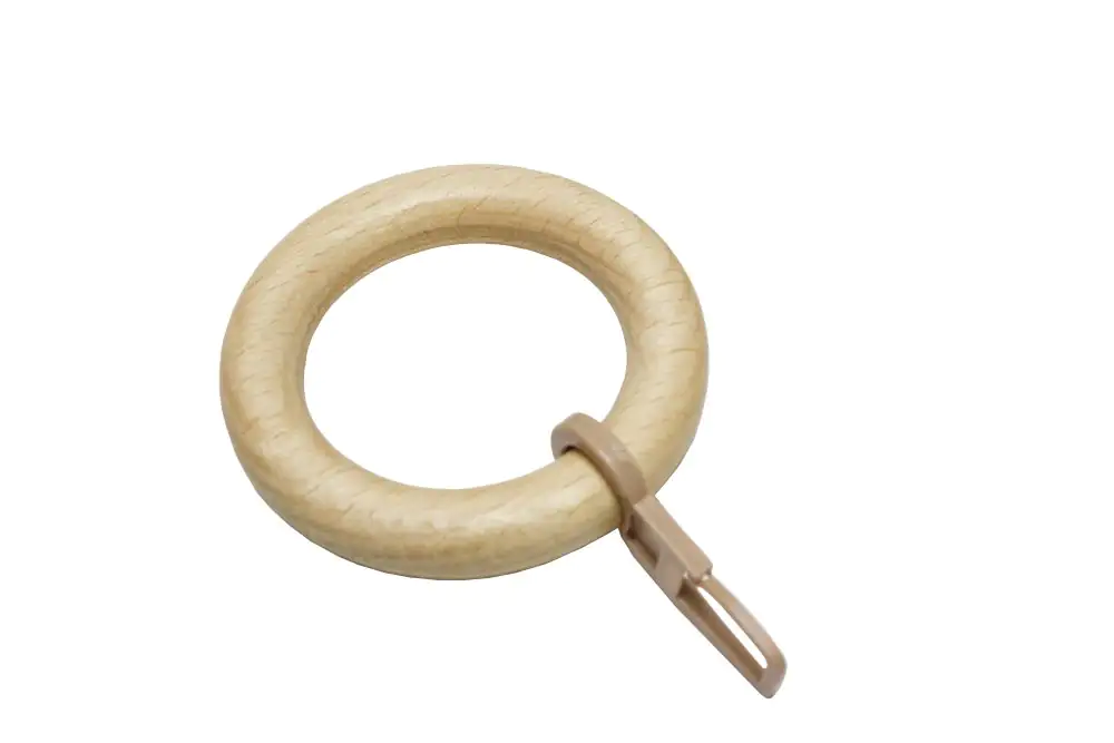 Gardinia Ringe zu Stilprogramm Lugano, Ø 28 mm, natur, 10-er Pack