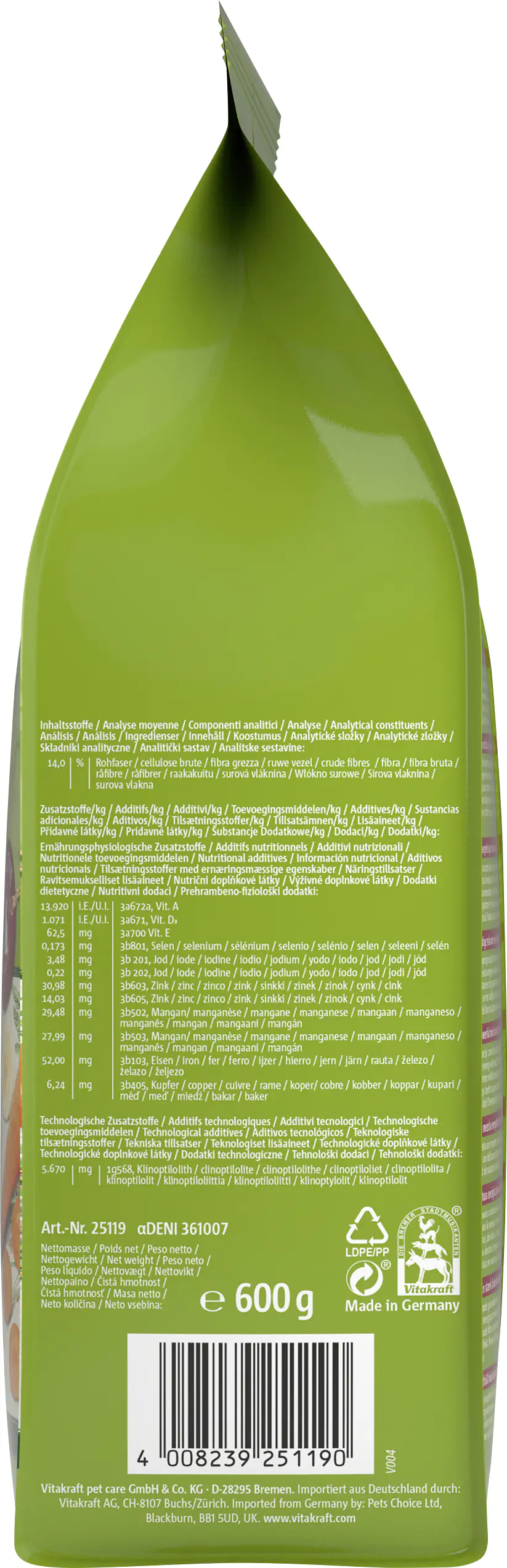 Vitakraft LIFE Power 600 g