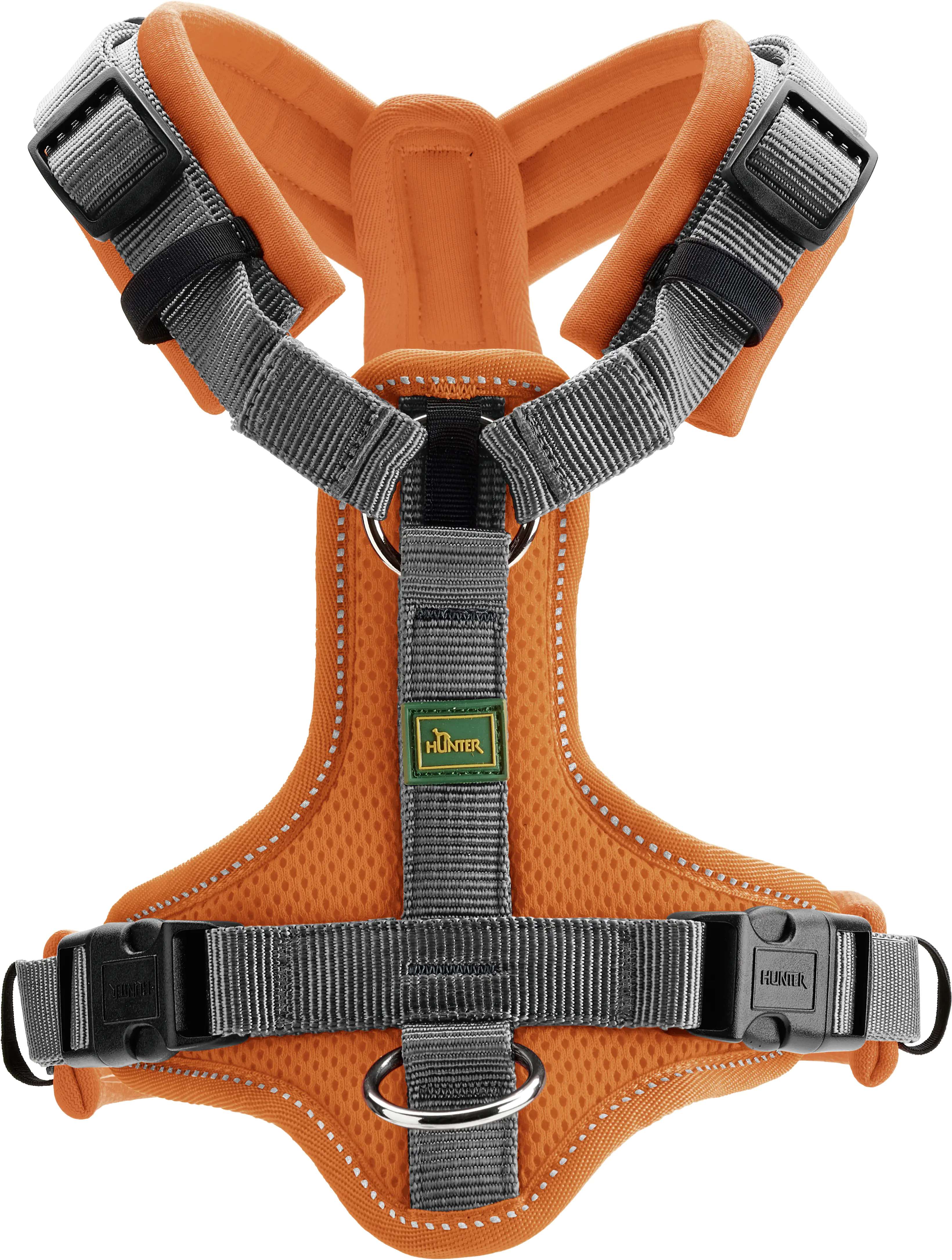 Hunter Hundegeschirr Maldon XS orange/grau