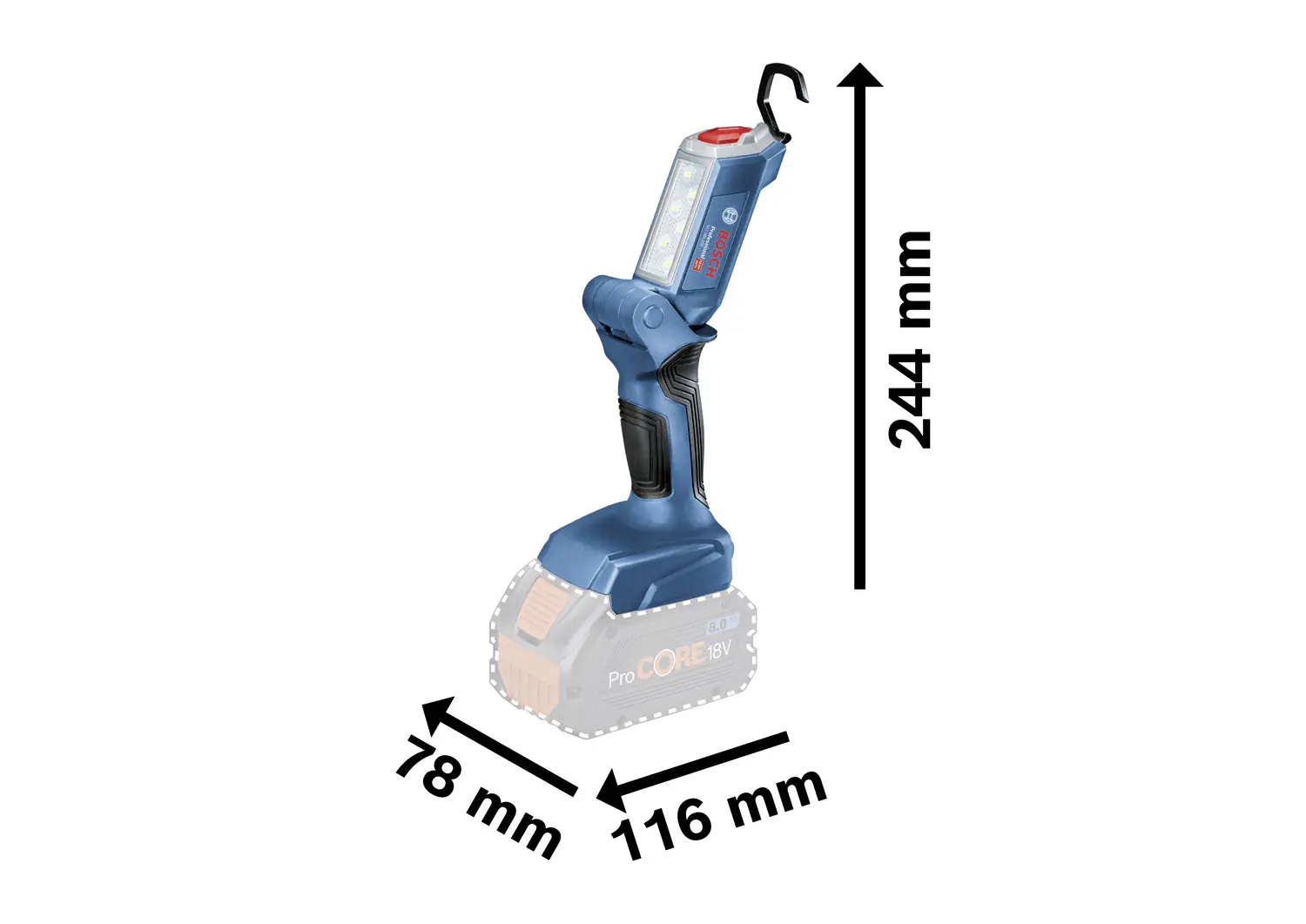 Bosch Professional Akku-Bauleuchte GLI 18V-300