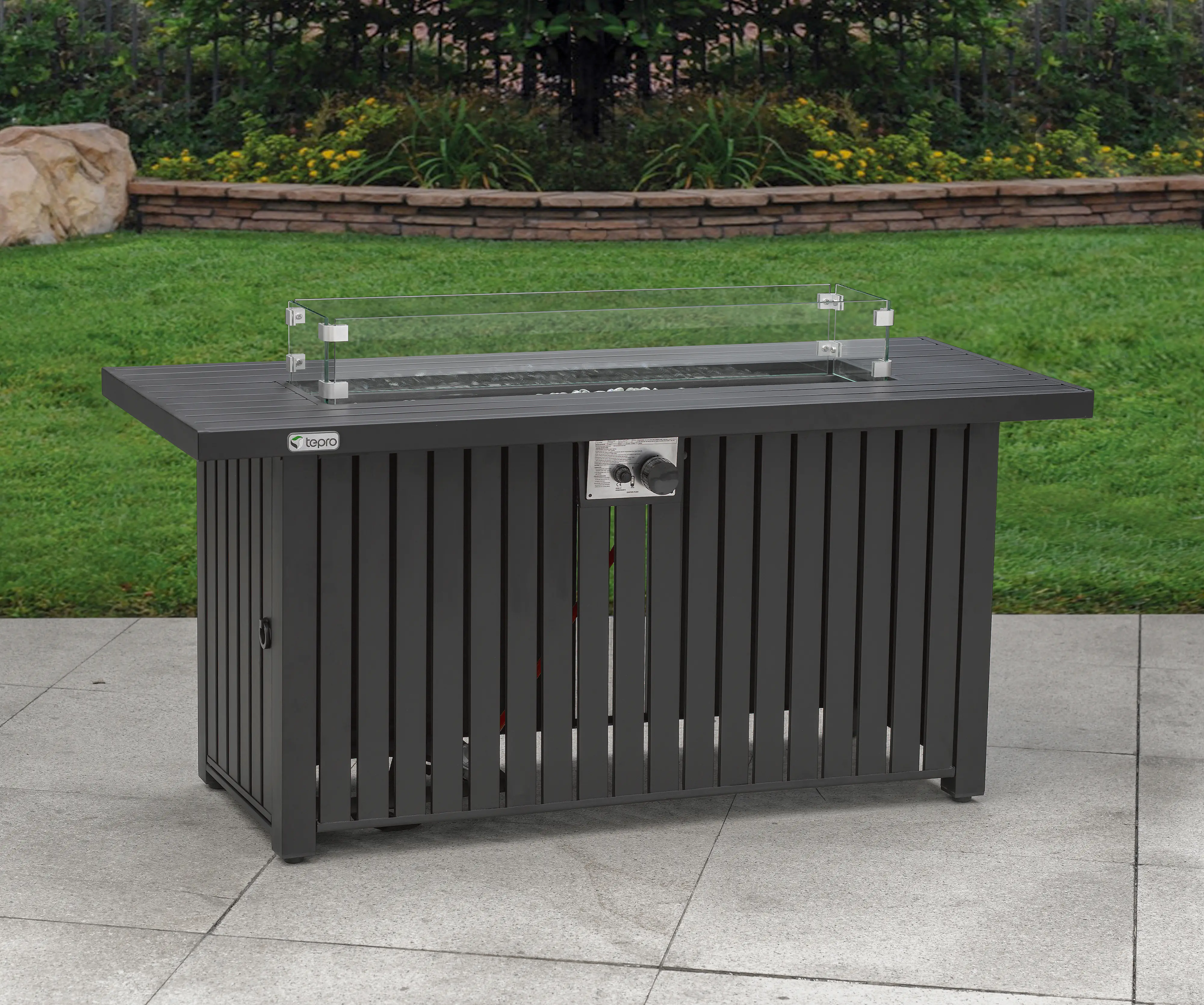 Tepro Gasfeuerstelle Topeka XL anthrazit