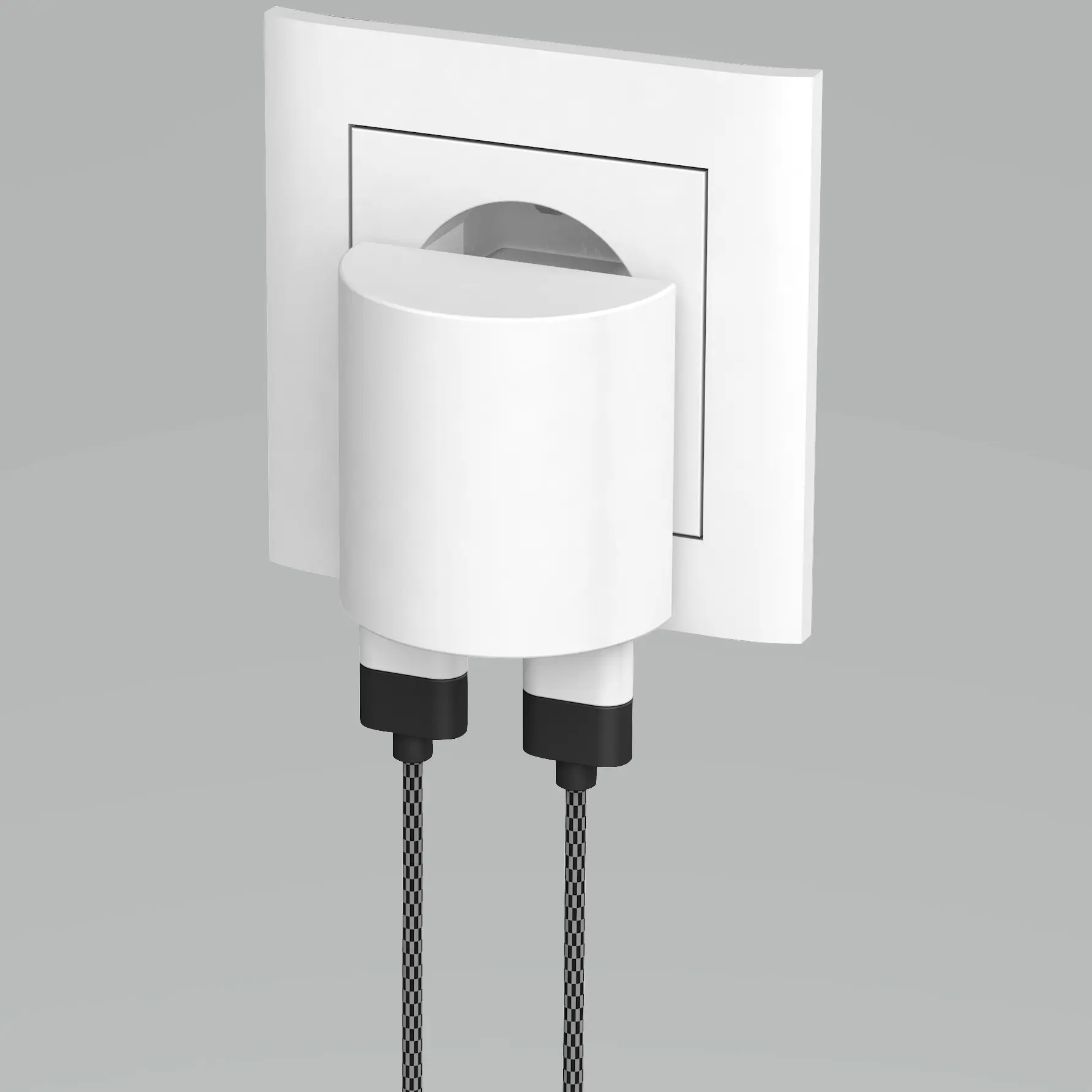 REV Reisestecker Traveler Plus USB Modul 2-fach 2,4A  weiß