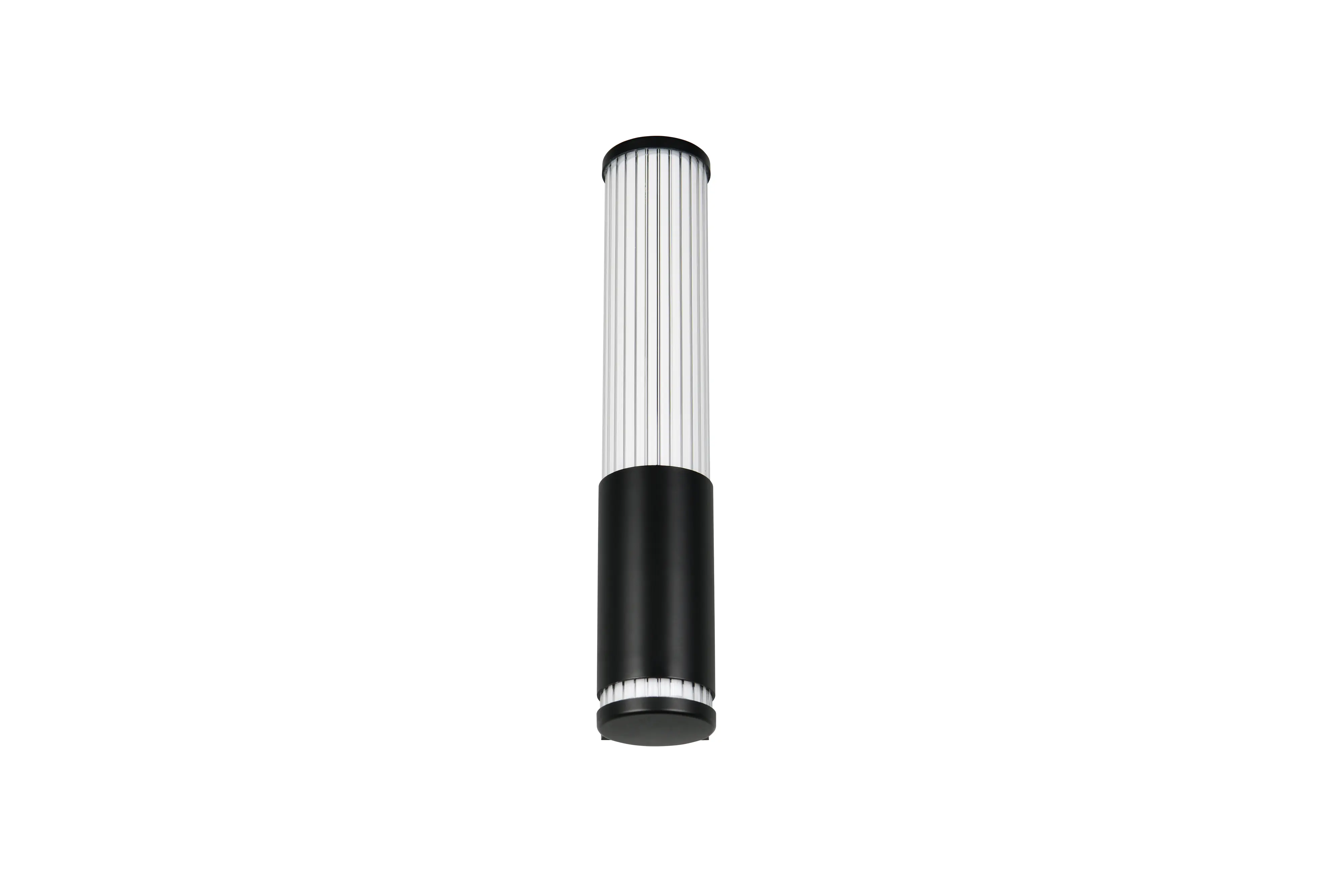 Trio LED-Wandleuchte Stefano schwarz matt 5,2 x 29 cm Steckdose 