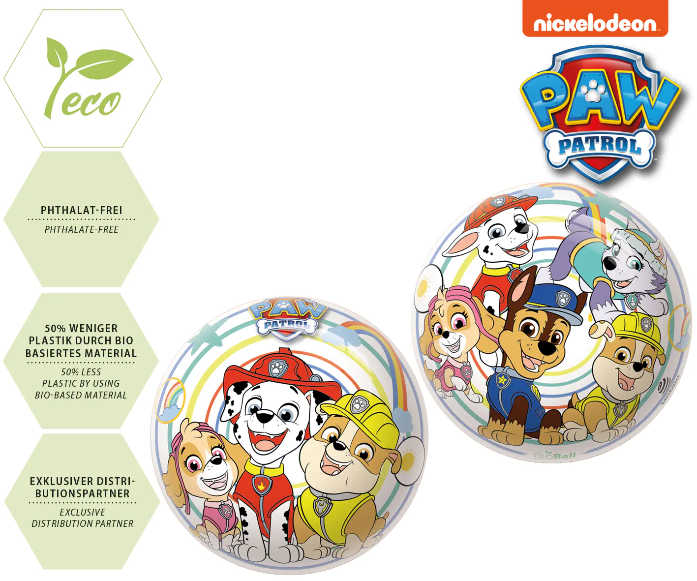 Happy People Paw Patrol Ball aus Kunststoff 23 cm  Happy People Paw Patrol Ball aus Kunststoff 23 cm