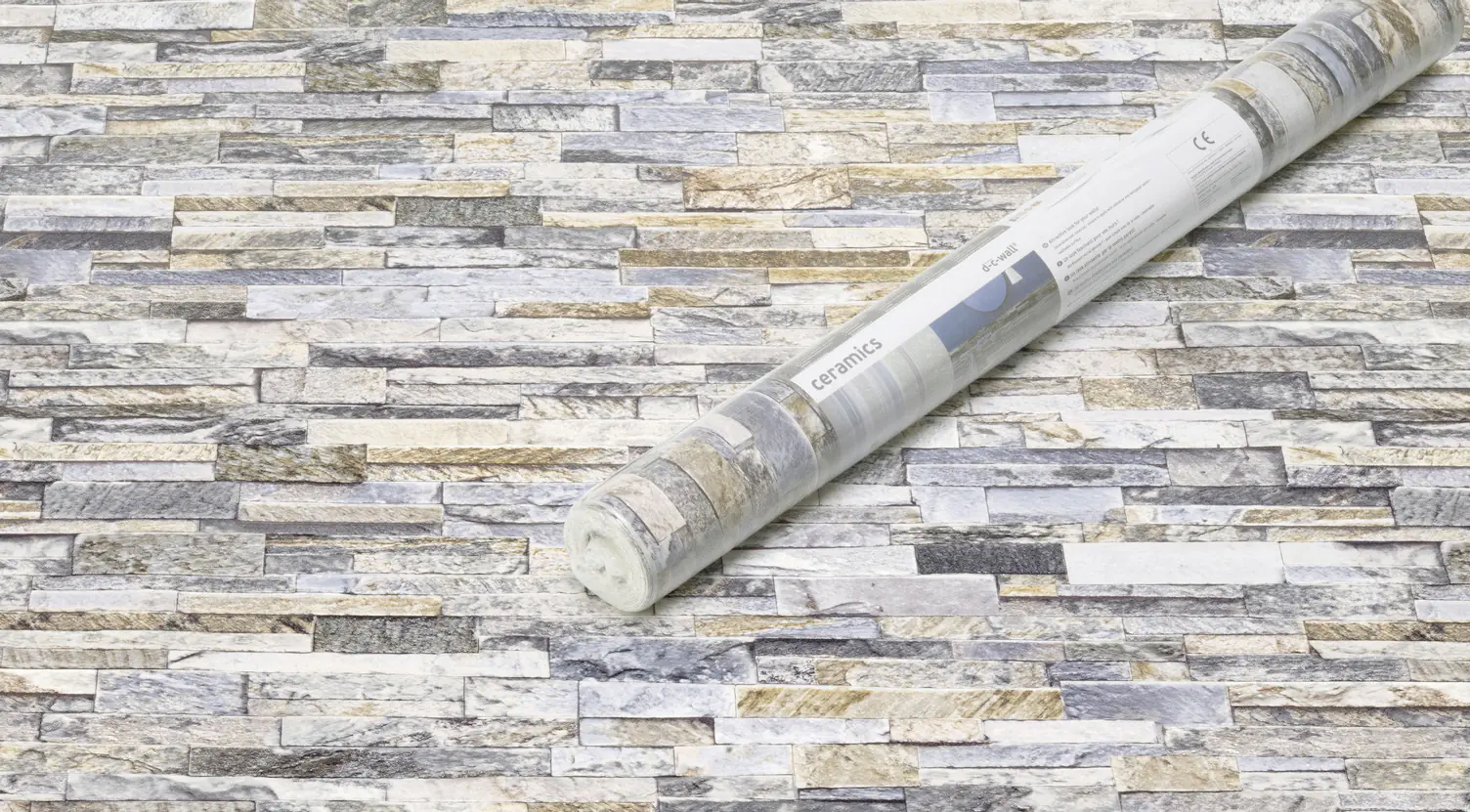 d-c-fix Klebefliesen Keramik Stone wall blau-grau 67,5 x 100 cm