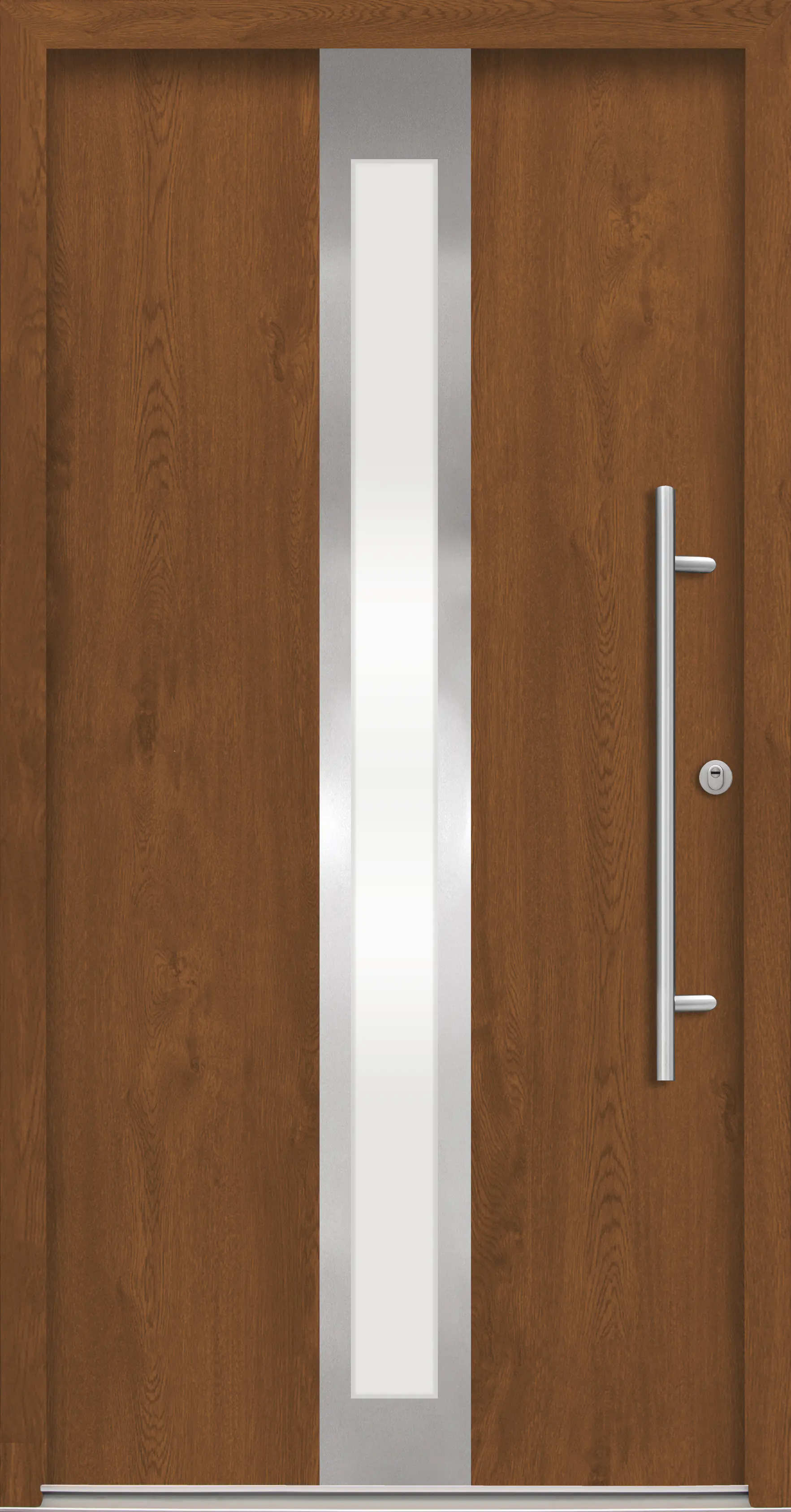 Splendoor Haustür Passivedoor Premium B01 RC2 Golden Oak DIN Rechts 100 x 210 cm