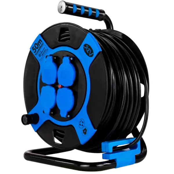 REV Kabeltrommel 50 m schwarz, H05VV-F 3X1,5 REV Kabeltrommel 50 m schwarz, H05VV-F 3X1,5