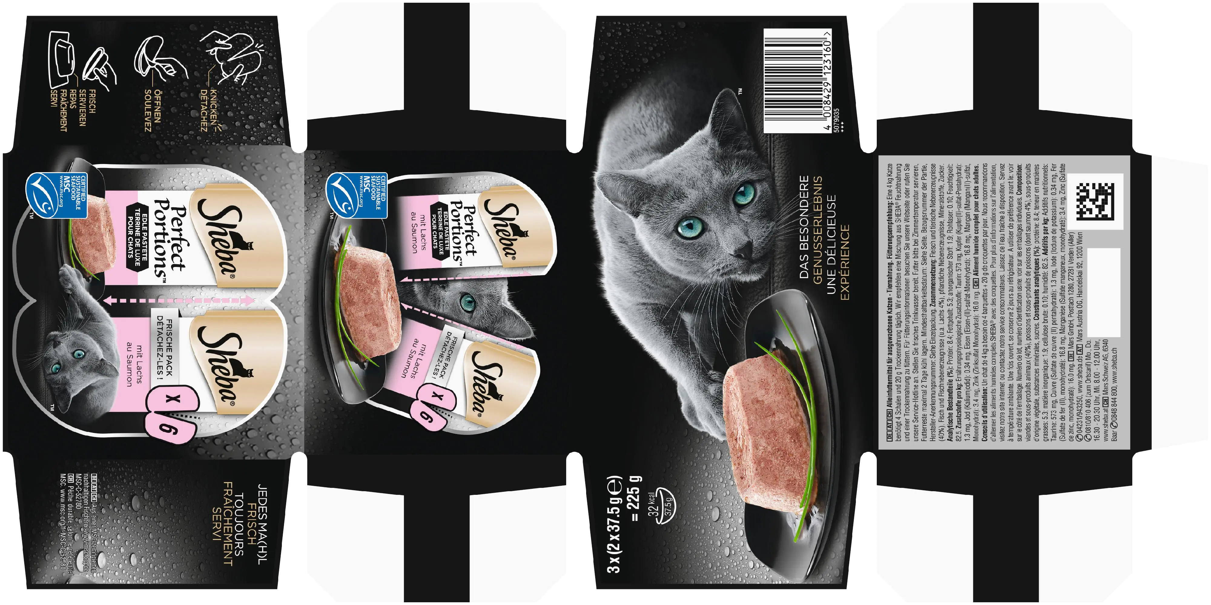 Sheba Perfect PORTIONS mit Lachs MSC Sheba Perfect PORTIONS mit Lachs MSC