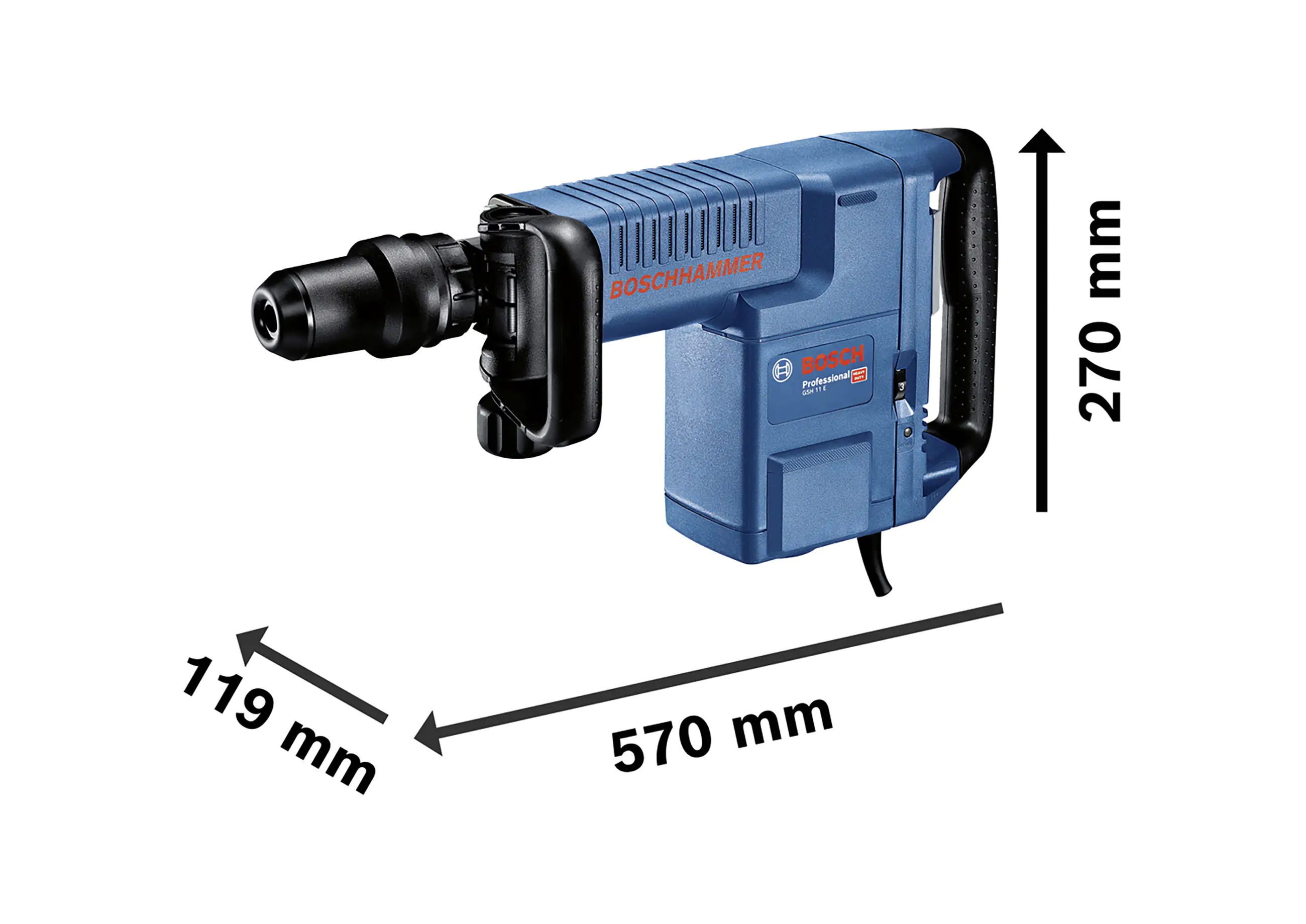 Bosch Professional Schlagbohrhammer GSH 11 E SDS MAX