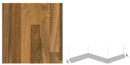 Getalit Außenecke Plus 35 x 35 x 35 mm, Butcherblock-Optik