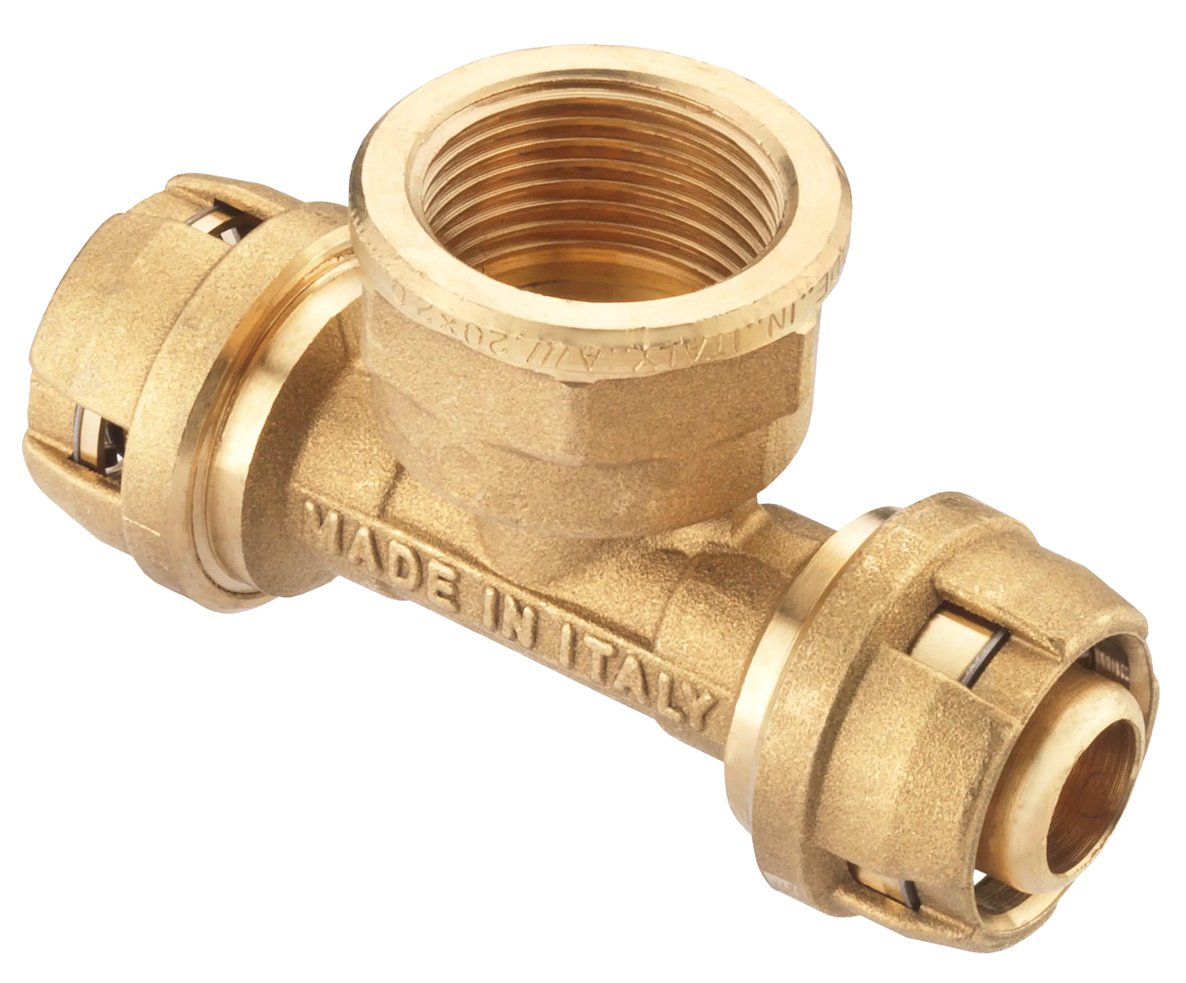 Cornat Steck-T- Stück komplett ø 20 mm 1/2" IG Messing